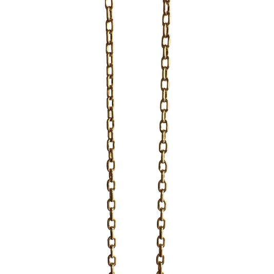 V I N T A G E // dainty biker / 14k yellow gold biker chain / almost 20", 2.3g