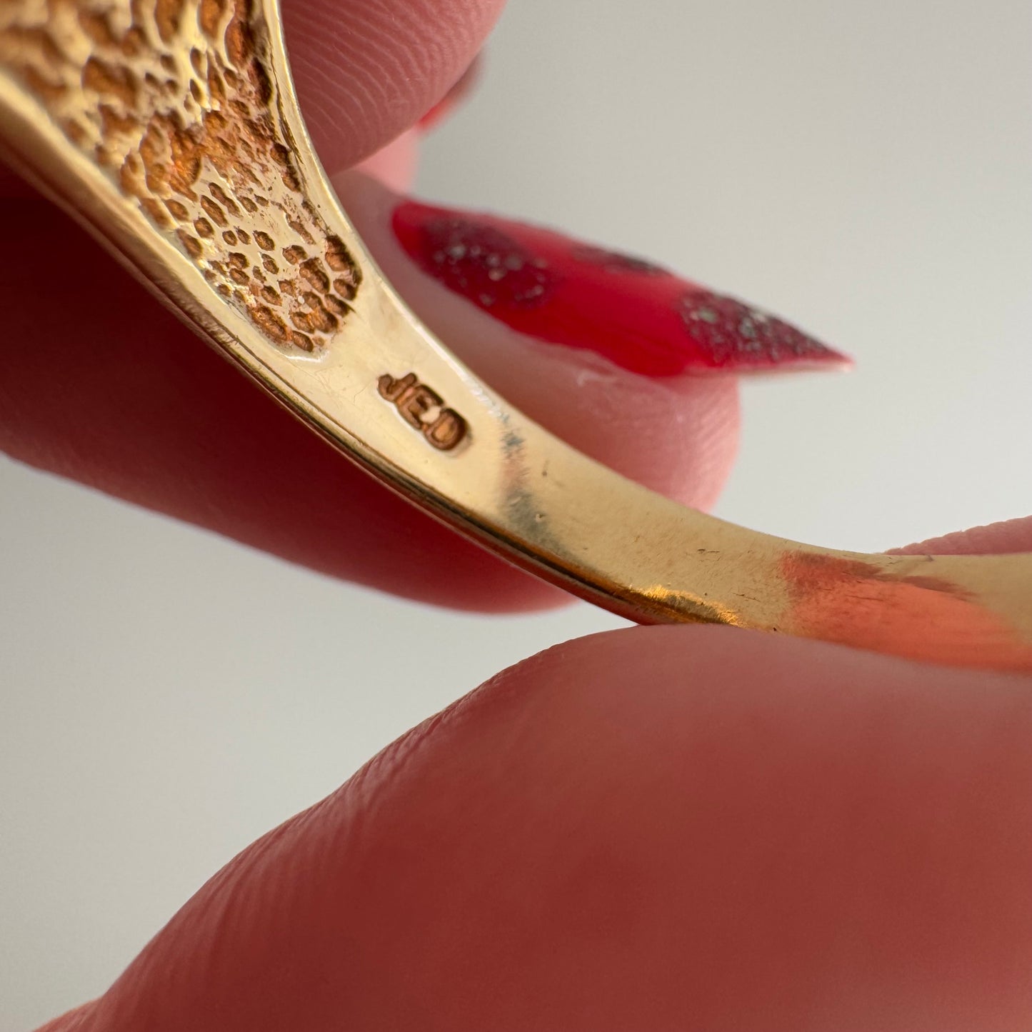 V I N T A G E // diamond snack / 10k and diamond lion face ring / size 10.75