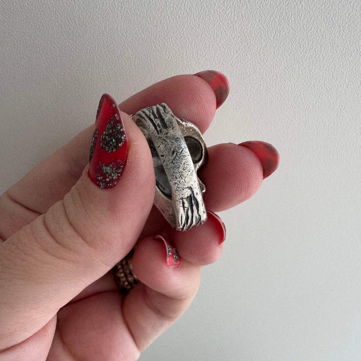 V I N T A G E // protective stance / sterling silver and tigers eye big cat ring / size 9.25