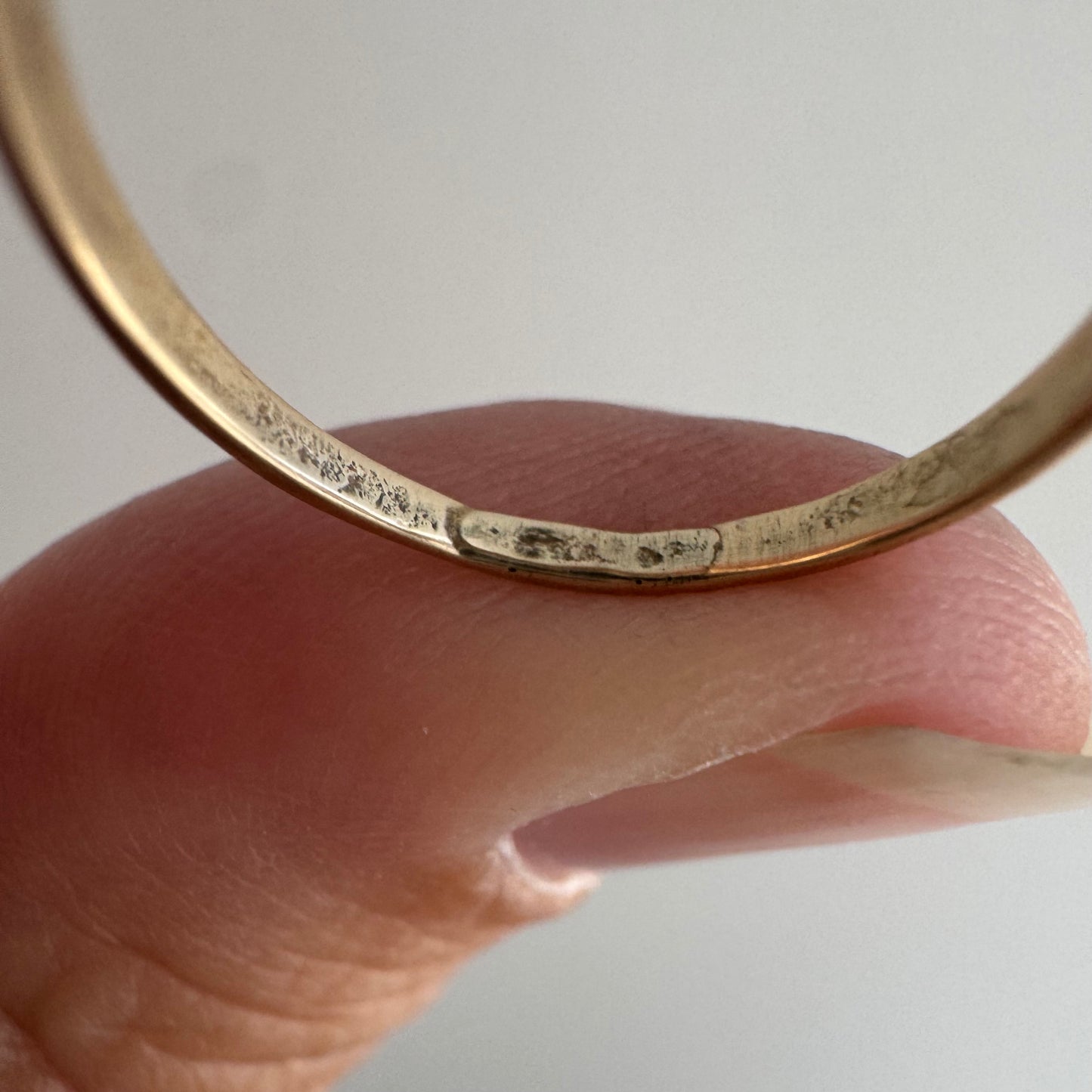 reimagined V I N T A G E // treasure seeker / 10k rosy gold signet with new crow engraving and diamond / size 4.5