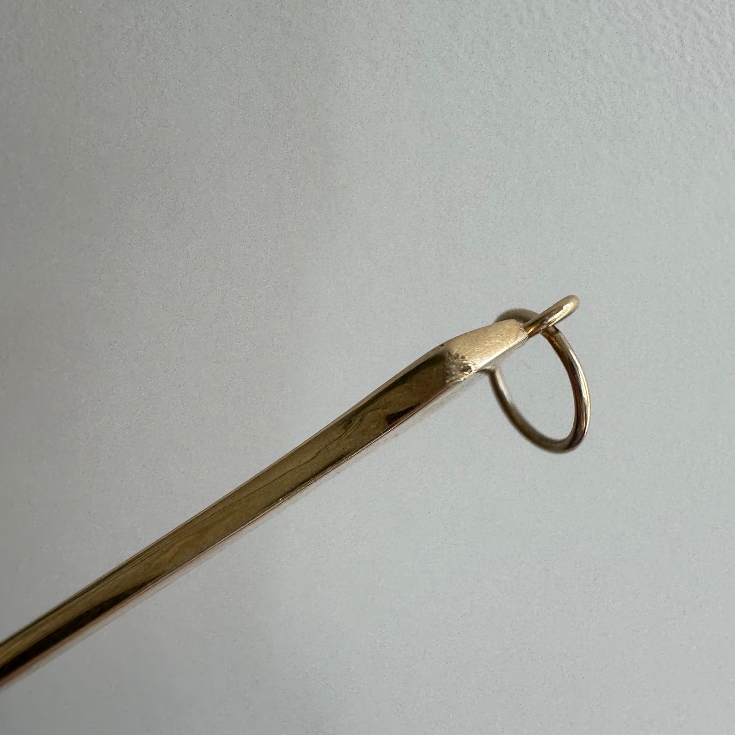 reimagined A N T I Q U E // timeless spike / 14k yellow gold victorian horseshoe spike / a brooch conversion pendant