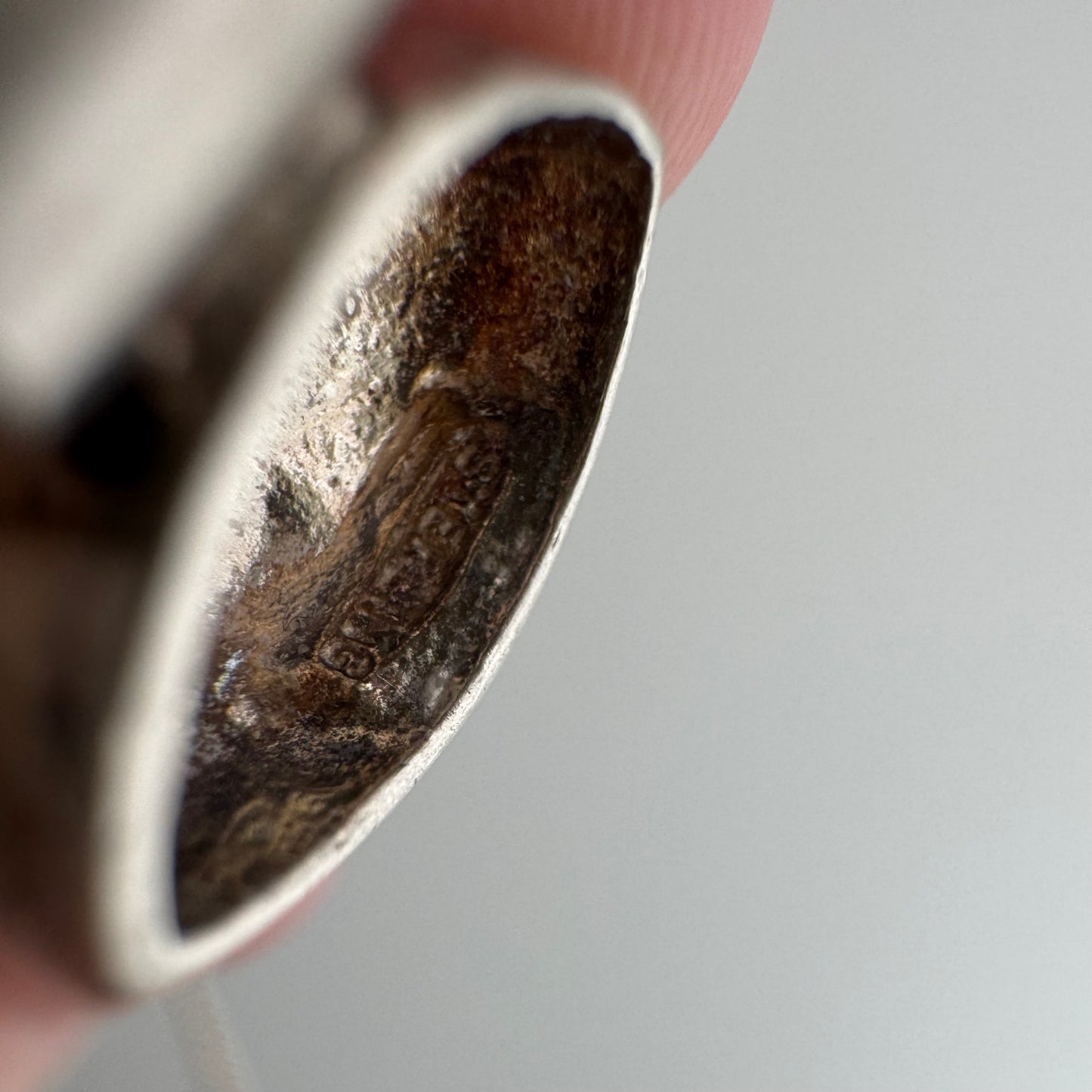 V I N T A G E // bluest eye / sterling silver third eye slider pendant necklace / 15"