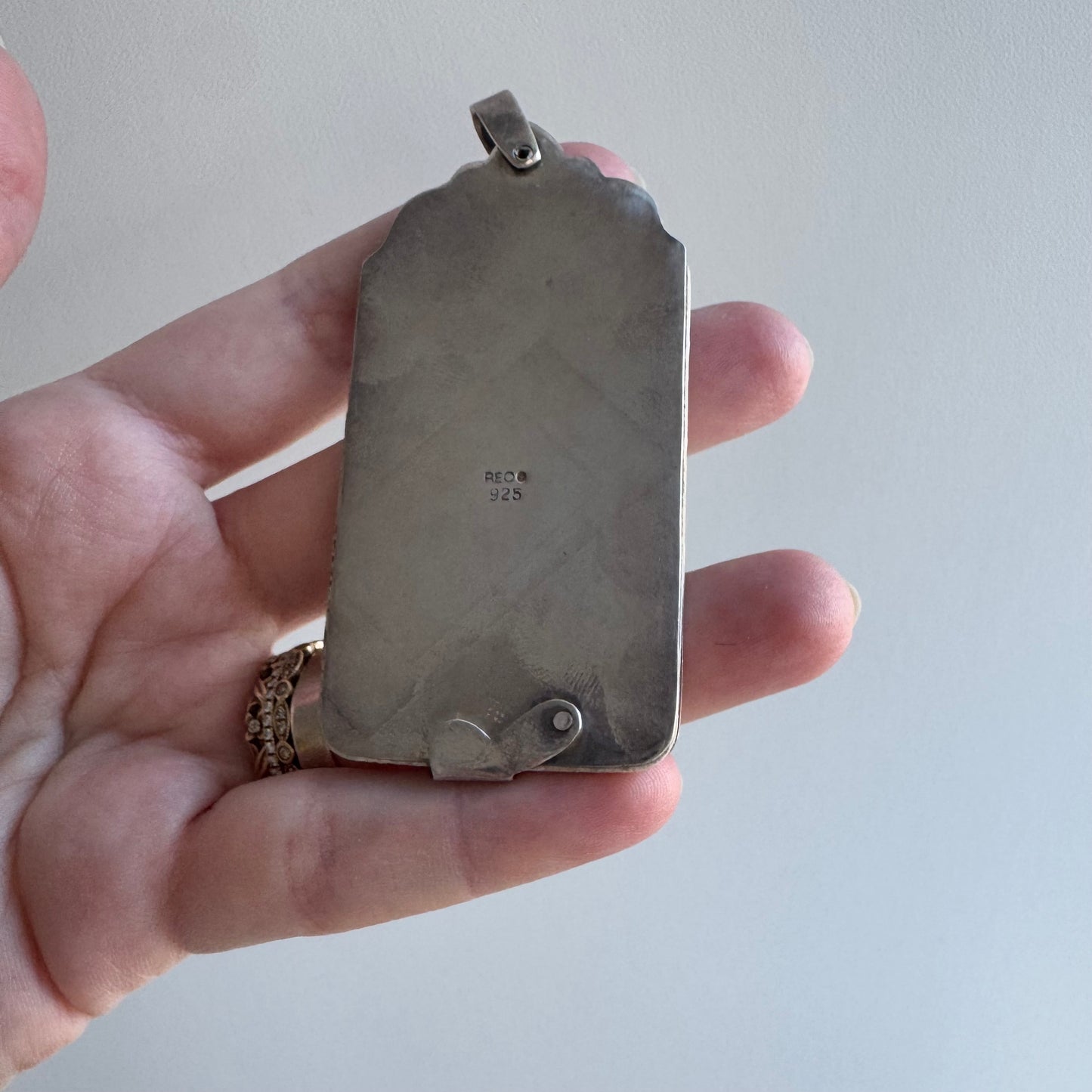 V I N T A G E // make a date / sterling silver and paper calendar / a pendant