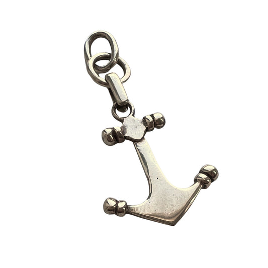 V I N T A G E // weight when you want it / sterling silver anchor / a pendant