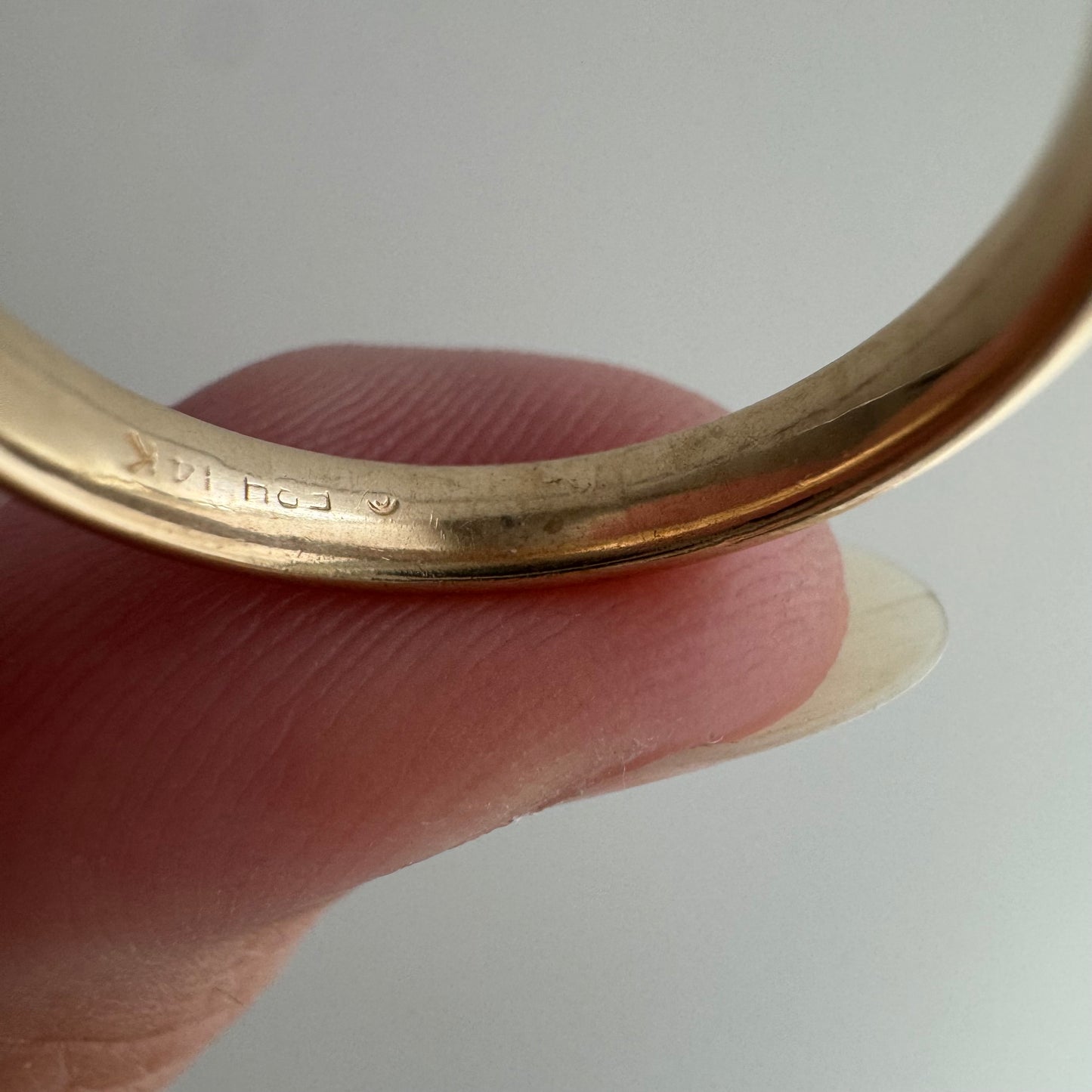 reimagined V I N T A G E // star story / 14k comfort fit band with five new star-set diamonds / size 5.25