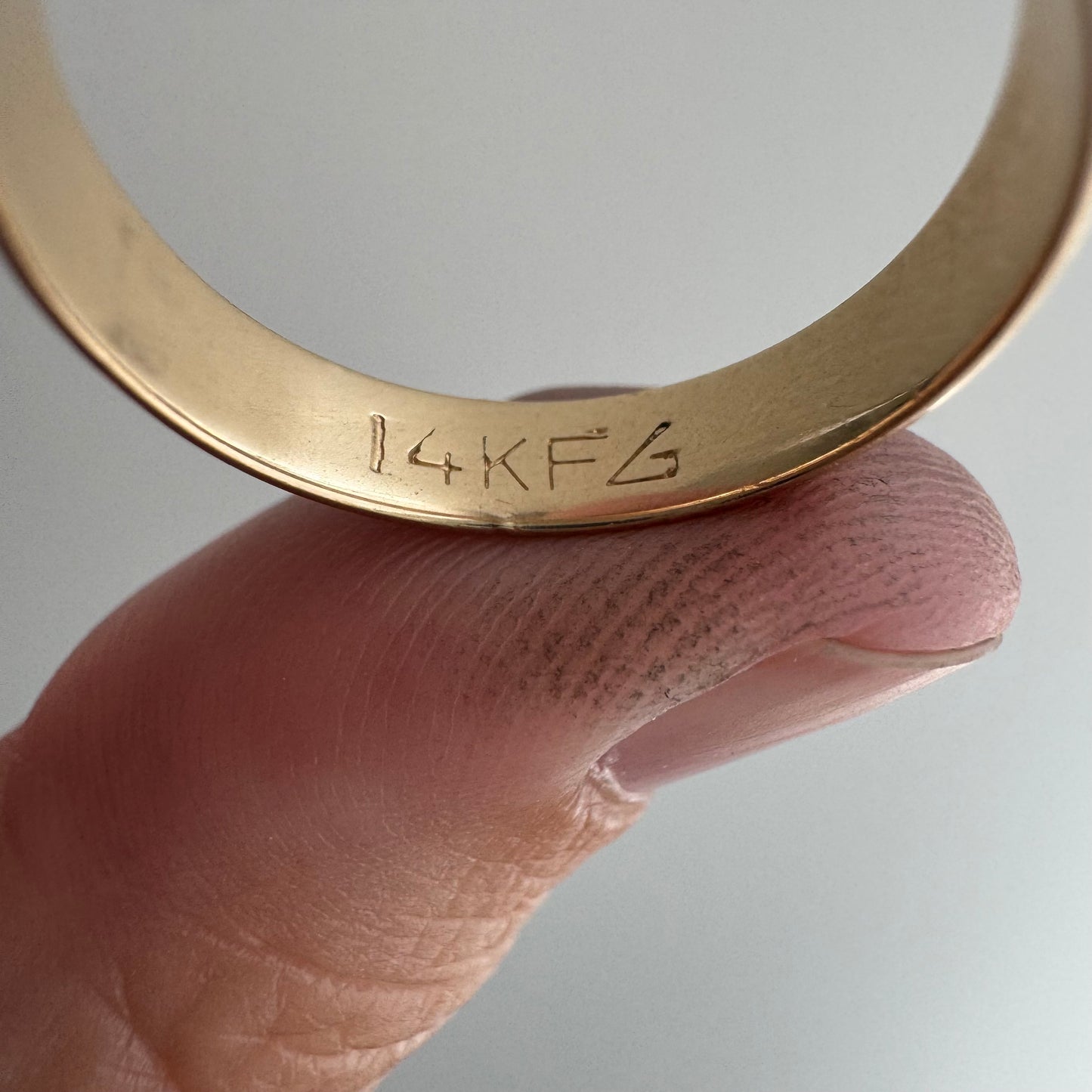 reimagined V I N T A G E // star story / 14k 4.1mm wide band with five new star-set diamonds / size 7 to 7.75