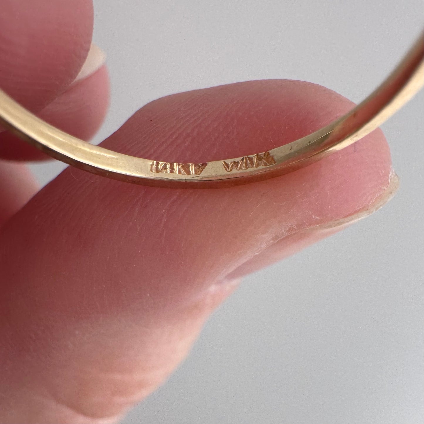 V I N T A G E // seeing double / 14k and diamond ring guard jacket set / size 6