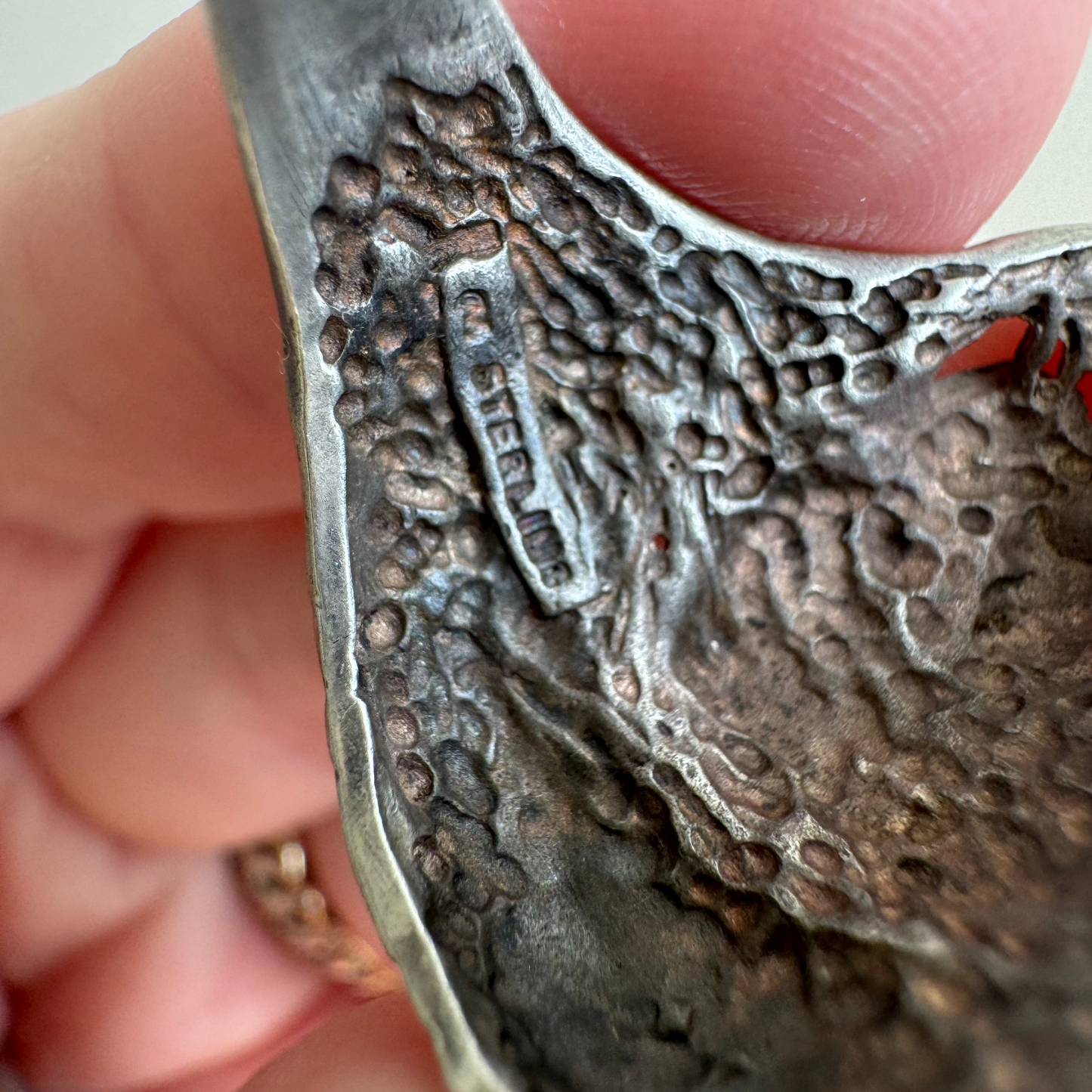 V I N T A G E // sage courage / sterling silver lion face ring / size 10+