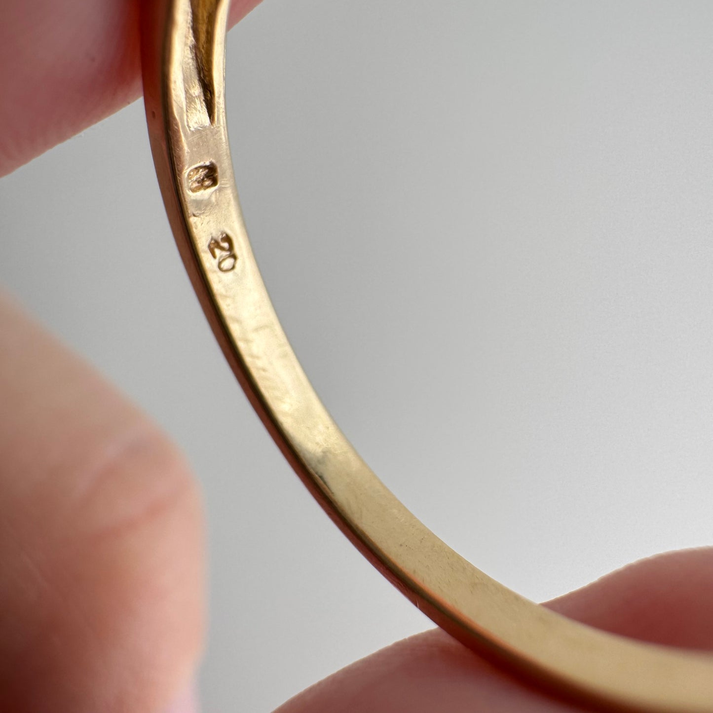 reimagined V I N T A G E // memento mori / 14k and diamond ring skull stacking ring / size 8