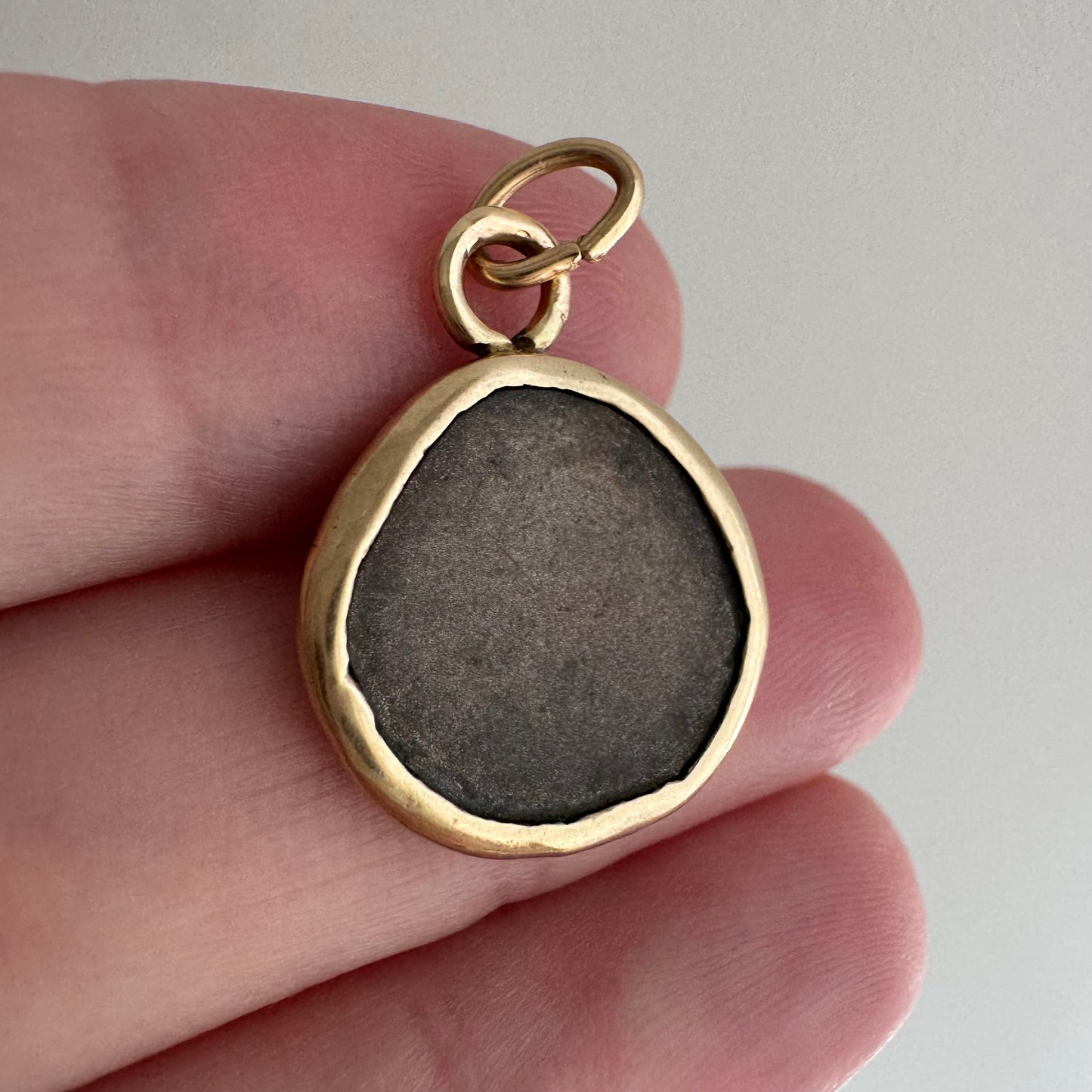 A N T I Q U E // horsing around / 10k framed Roman coin / a charm or pendant