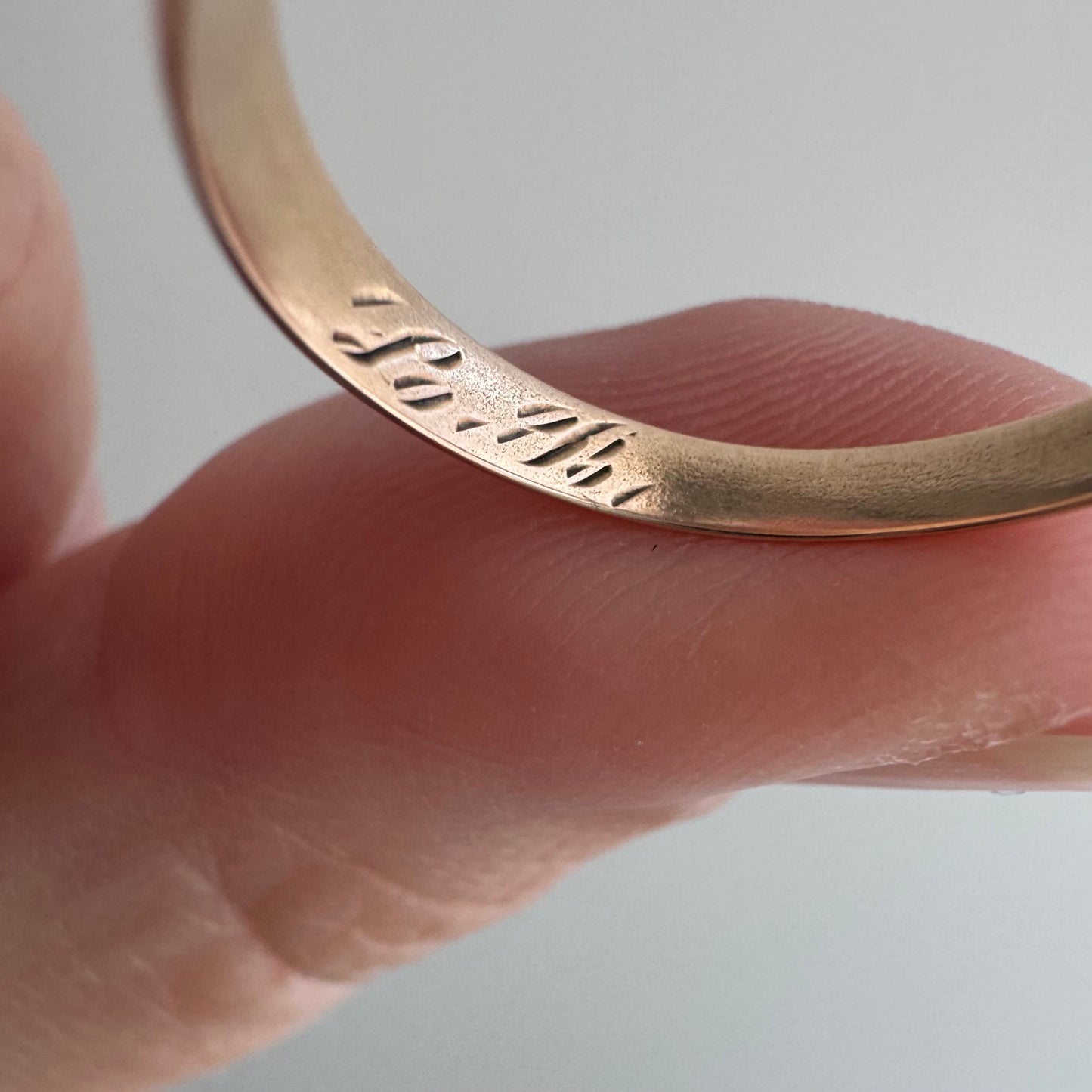 reimagined V I N T A G E // starry trilogy / 10k yellow gold and diamond service pin conversion signet ring / size 6.25