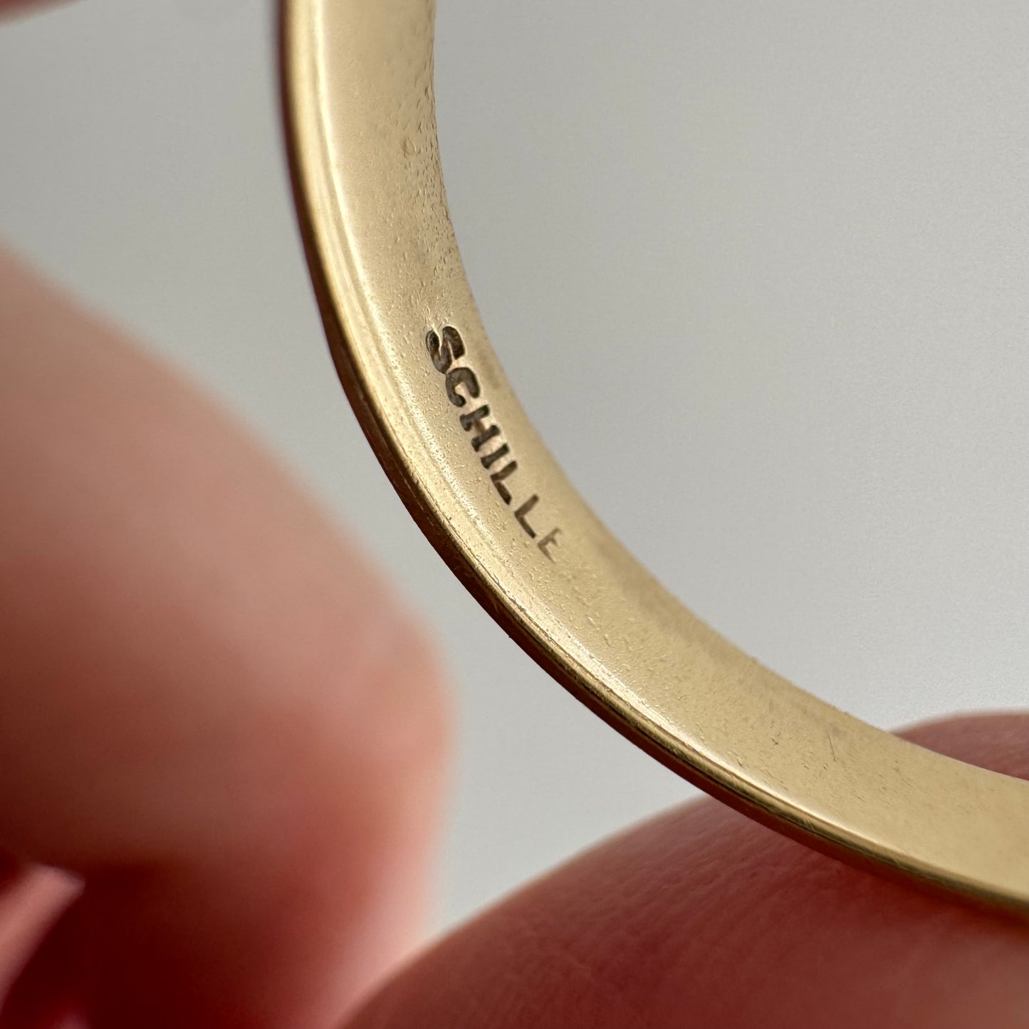 V I N T A G E // side eye trilogy / 10k and diamond trilogy band / size 10