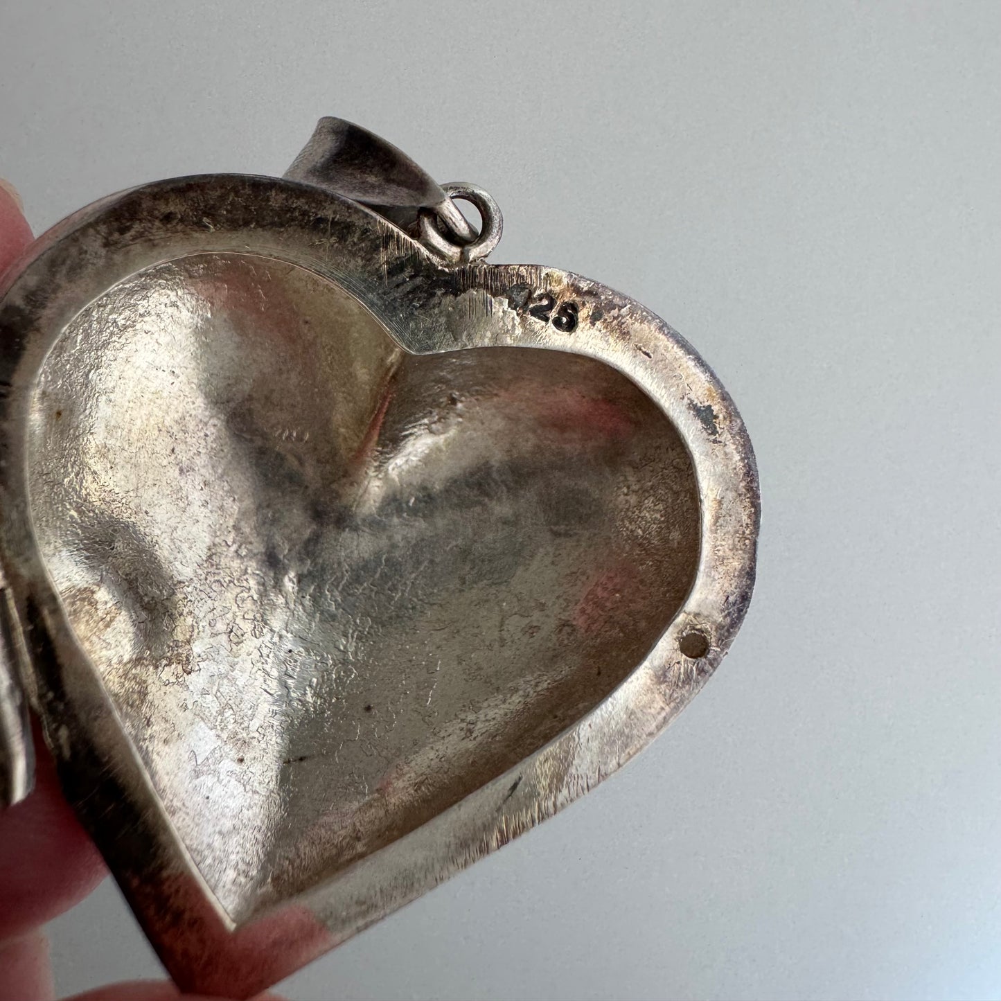 48 hour pricing // early access discounted price / sterling silver very puffy large heart locket compartment