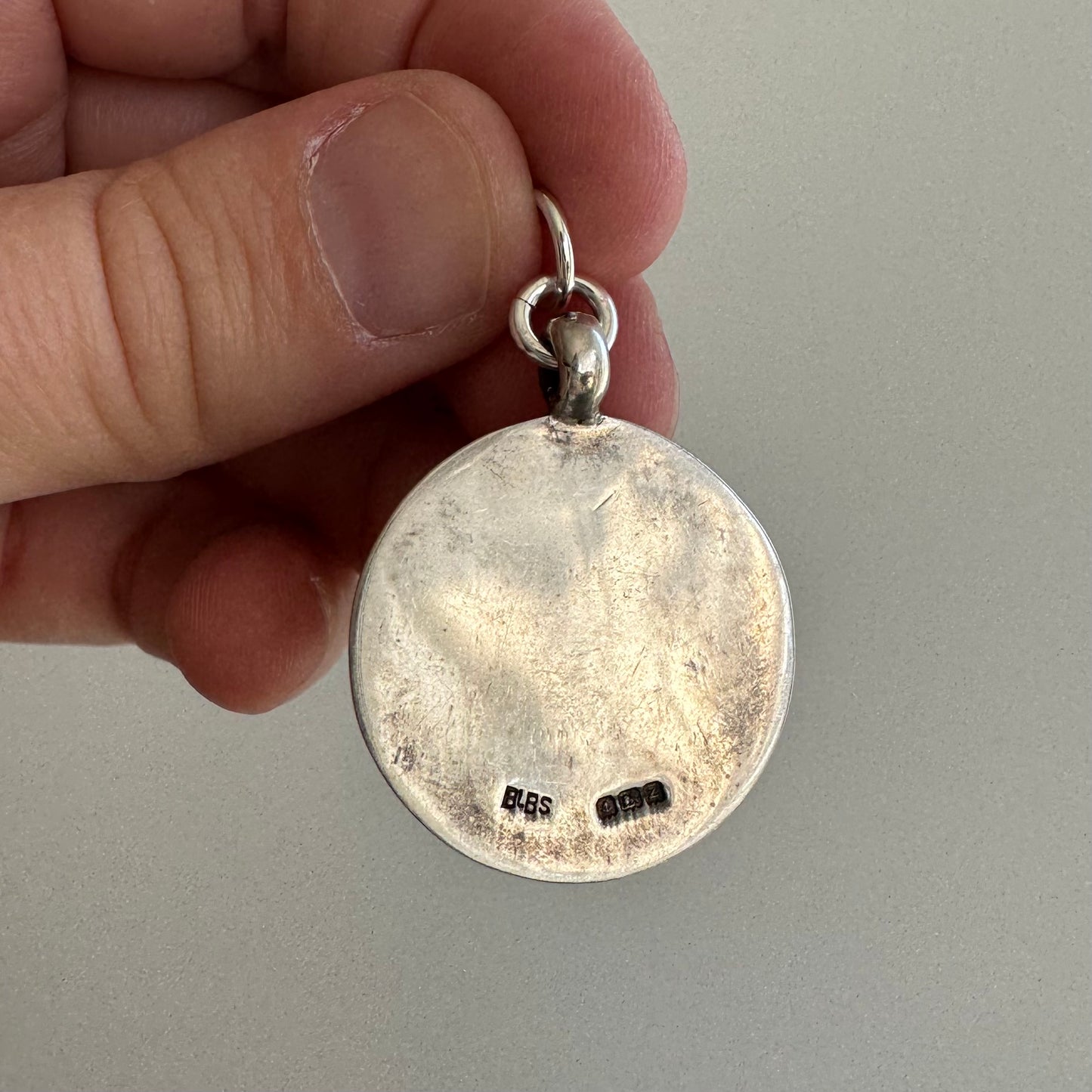 reimagined A N T I Q U E // mama achievements / sterling silver and 9k fob medal with 'mama' / a pendant