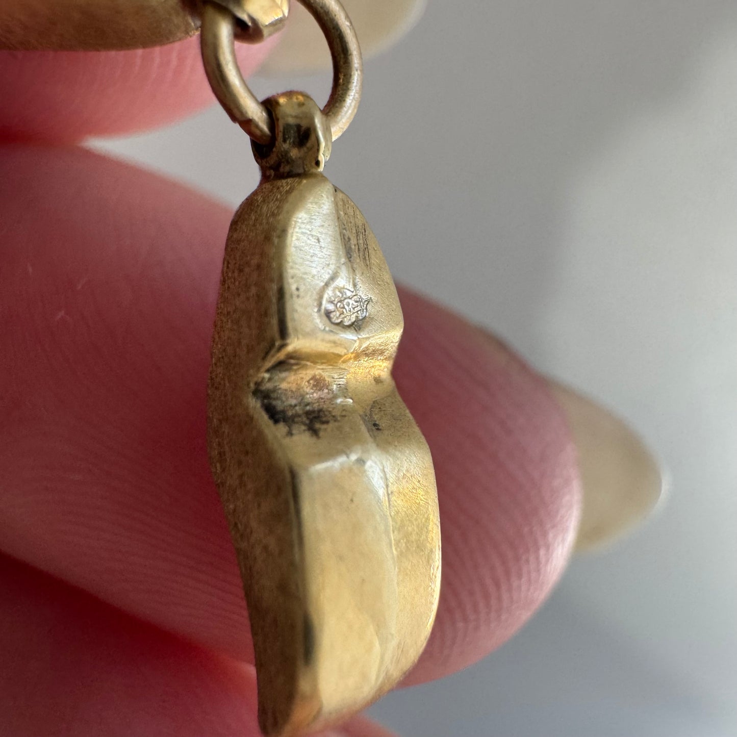 V I N T A G E // tiniest clogs / 14k yellow gold miniature clogs / a charm
