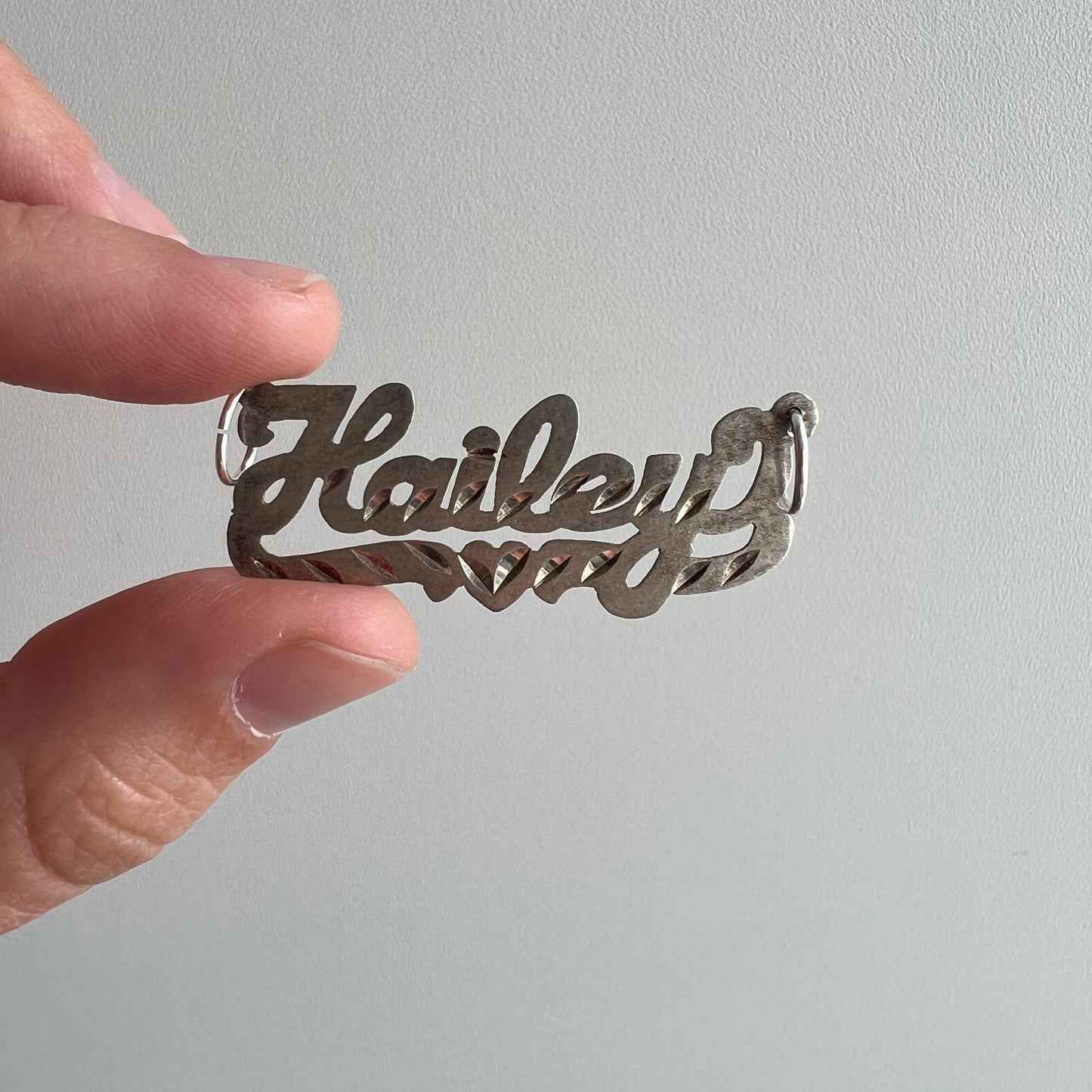 PRE - LOVED // Hailey / sterling silver name pendant