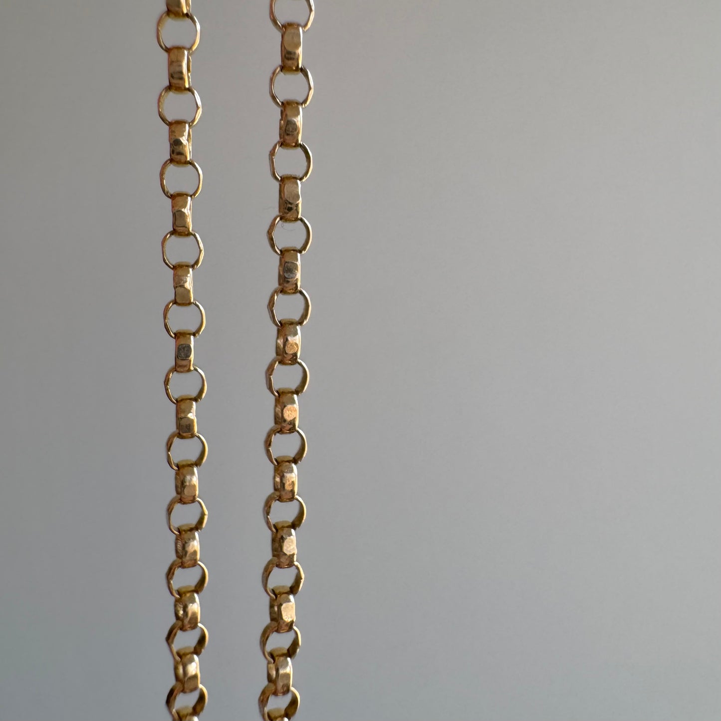 V I N T A G E // dainty rolo / 14k yellow gold rolo chain / 20.75", 2.6g