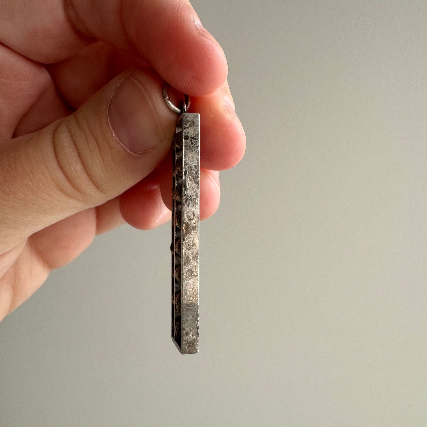 V I N T A G E // narrow accounting / sterling silver abacus / a pendant or large charm