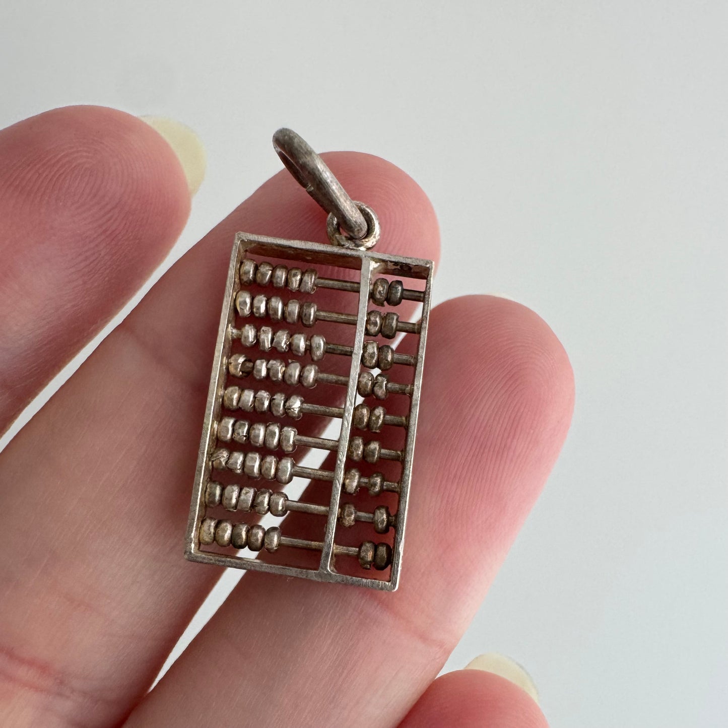 V I N T A G E // count your blessings / sterling silver and miniature abacus / a pendant