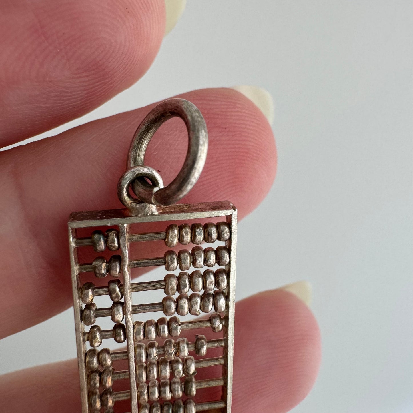 V I N T A G E // count your blessings / sterling silver and miniature abacus / a pendant