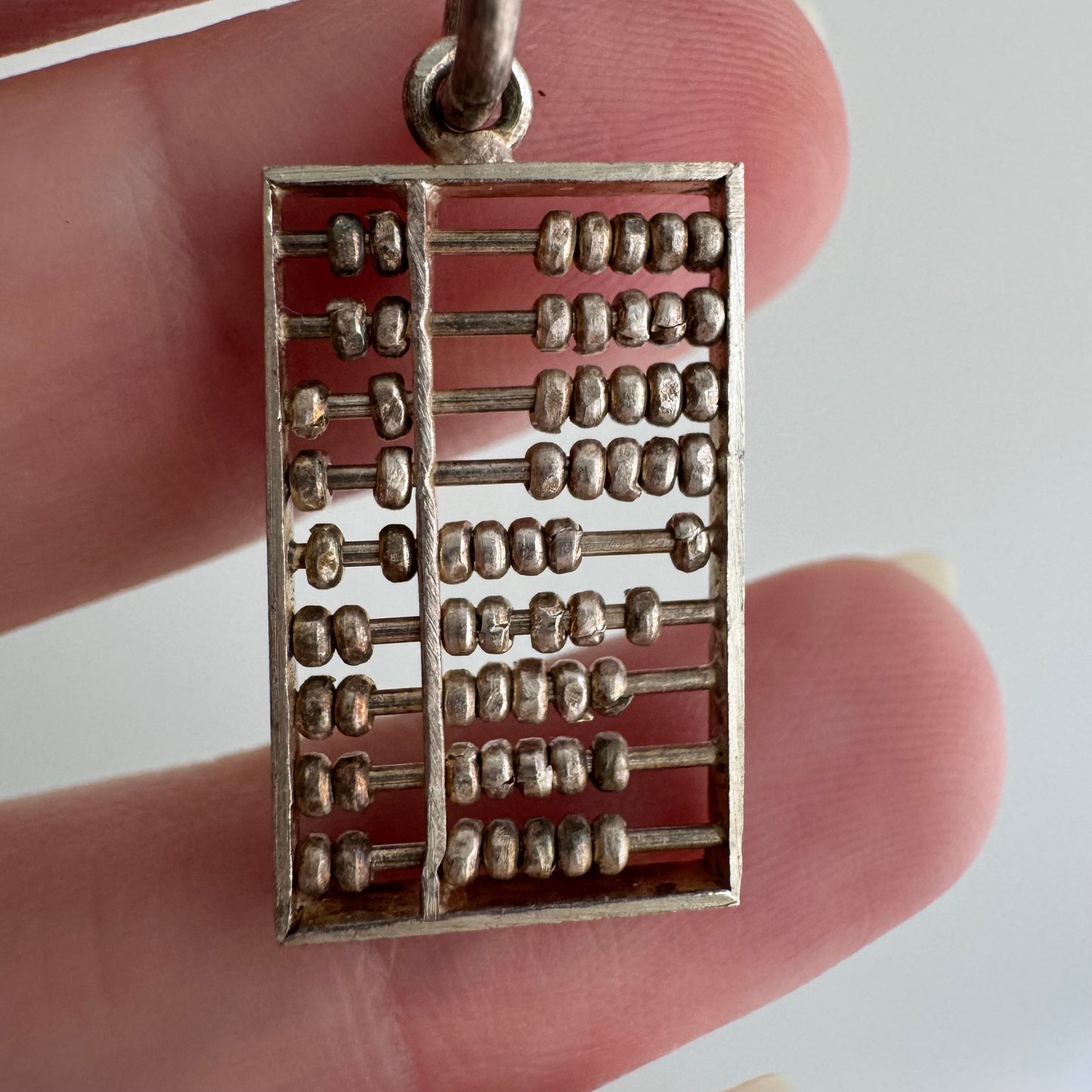 V I N T A G E // count your blessings / sterling silver and miniature abacus / a pendant