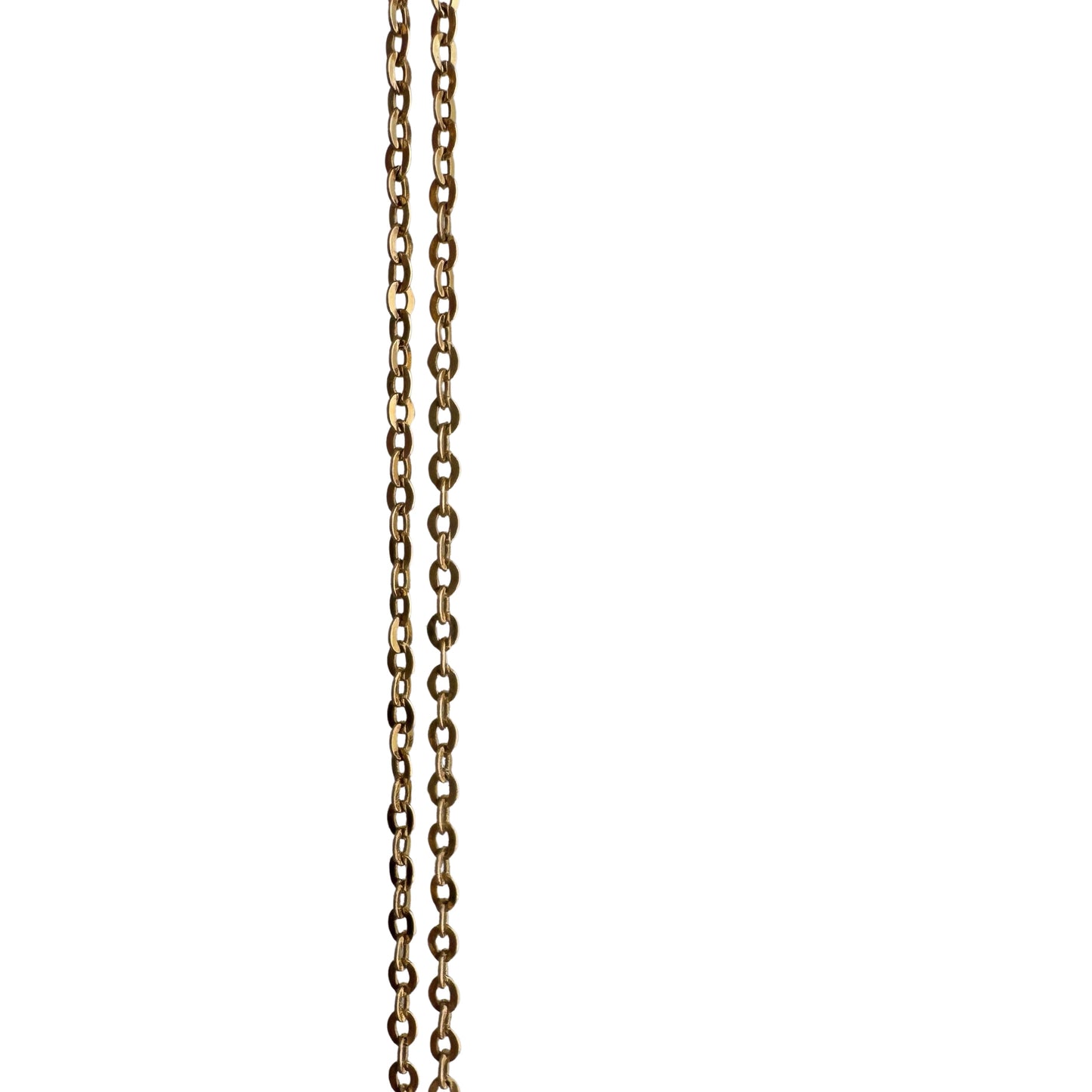 V I N T A G E // dainty cable / 14k yellow gold dainty 1.35mm cable chain necklace by UnoAErre / 18.5", 1.5g
