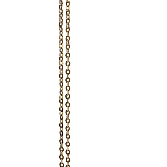 V I N T A G E // dainty cable / 14k yellow gold dainty 1.35mm cable chain necklace by UnoAErre / 18.5", 1.5g