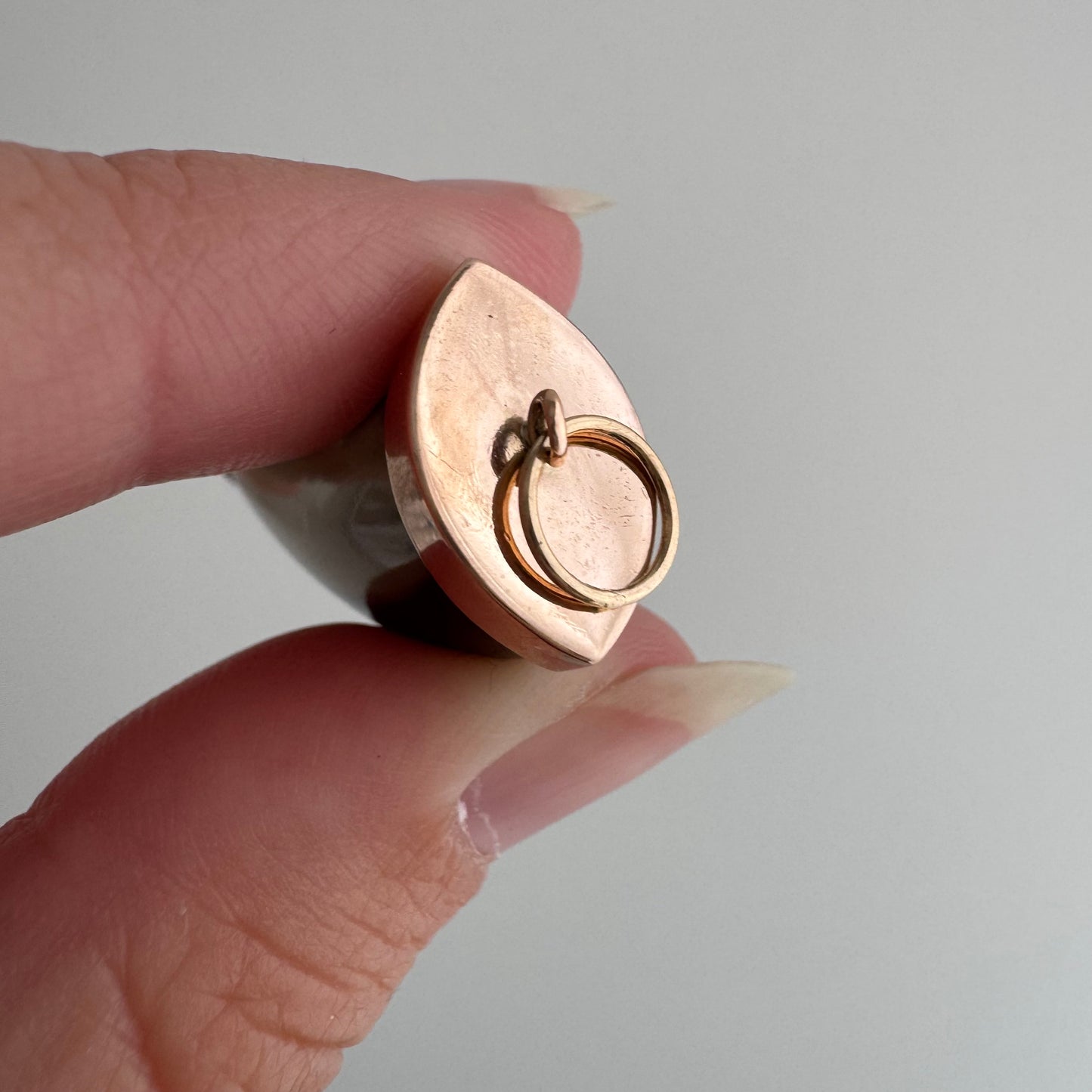 reimagined A N T I Q U E // like a horn / 14k and smoky quartz tusk / a pendant