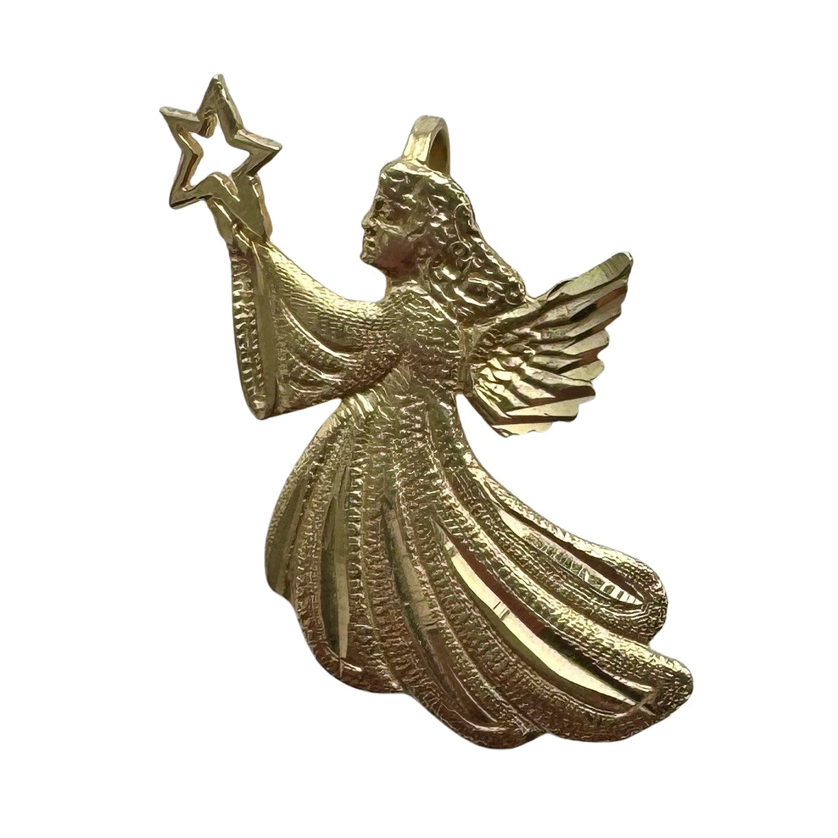 V I N T A G E // fairy godmother / 14k guardian angel or fairy god mother / a pendant or charm