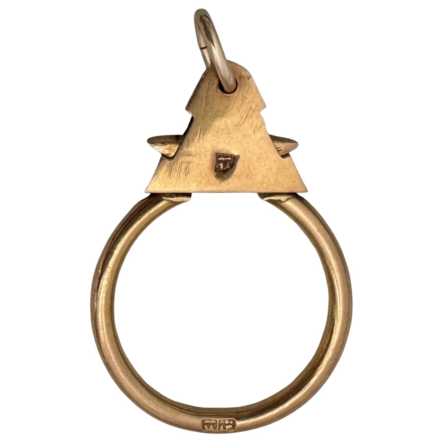 V I N T A G E // possibilities / 18k rosy yellow gold Egyptian connector / keychain carabiner clasp