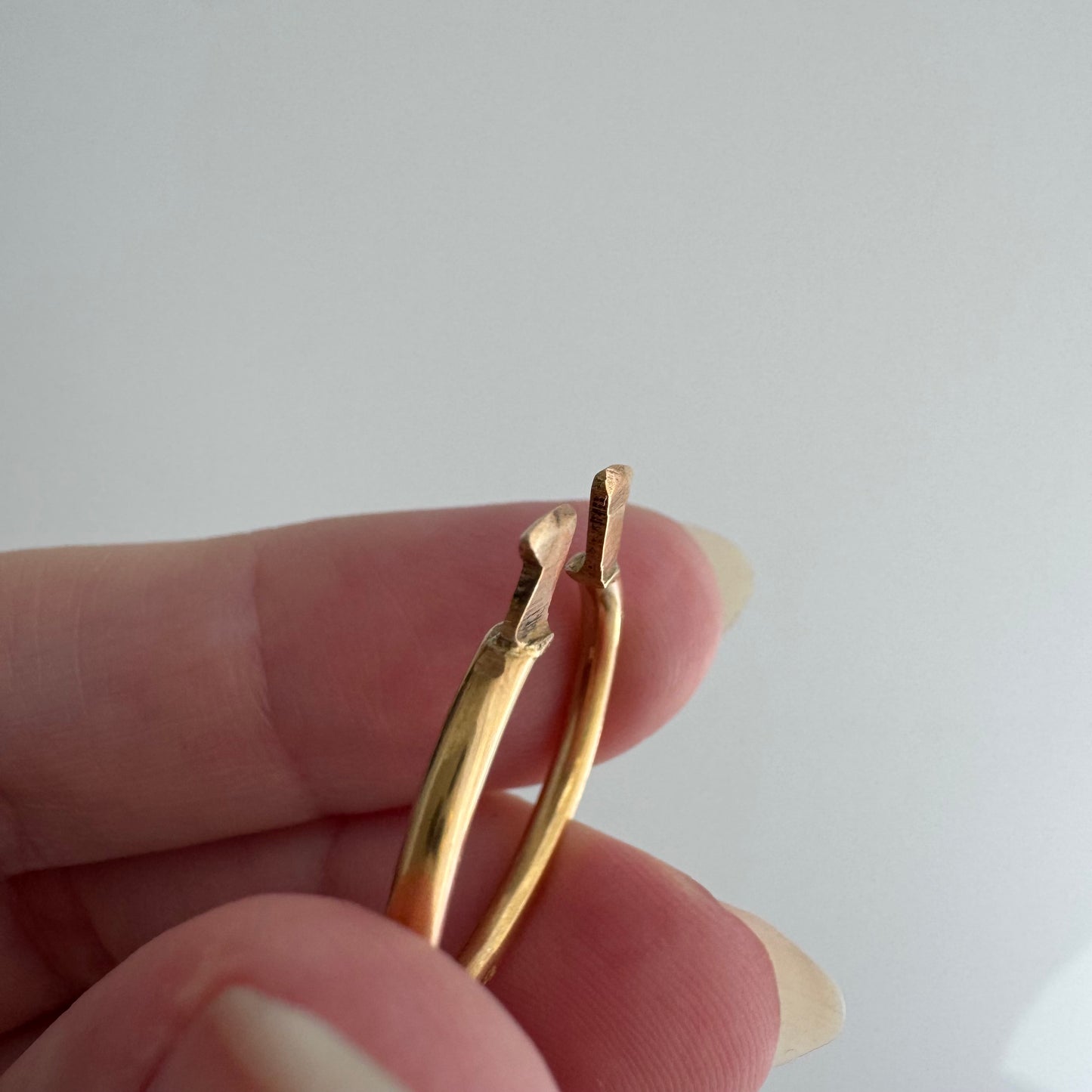 V I N T A G E // possibilities / 18k rosy yellow gold Egyptian connector / keychain carabiner clasp