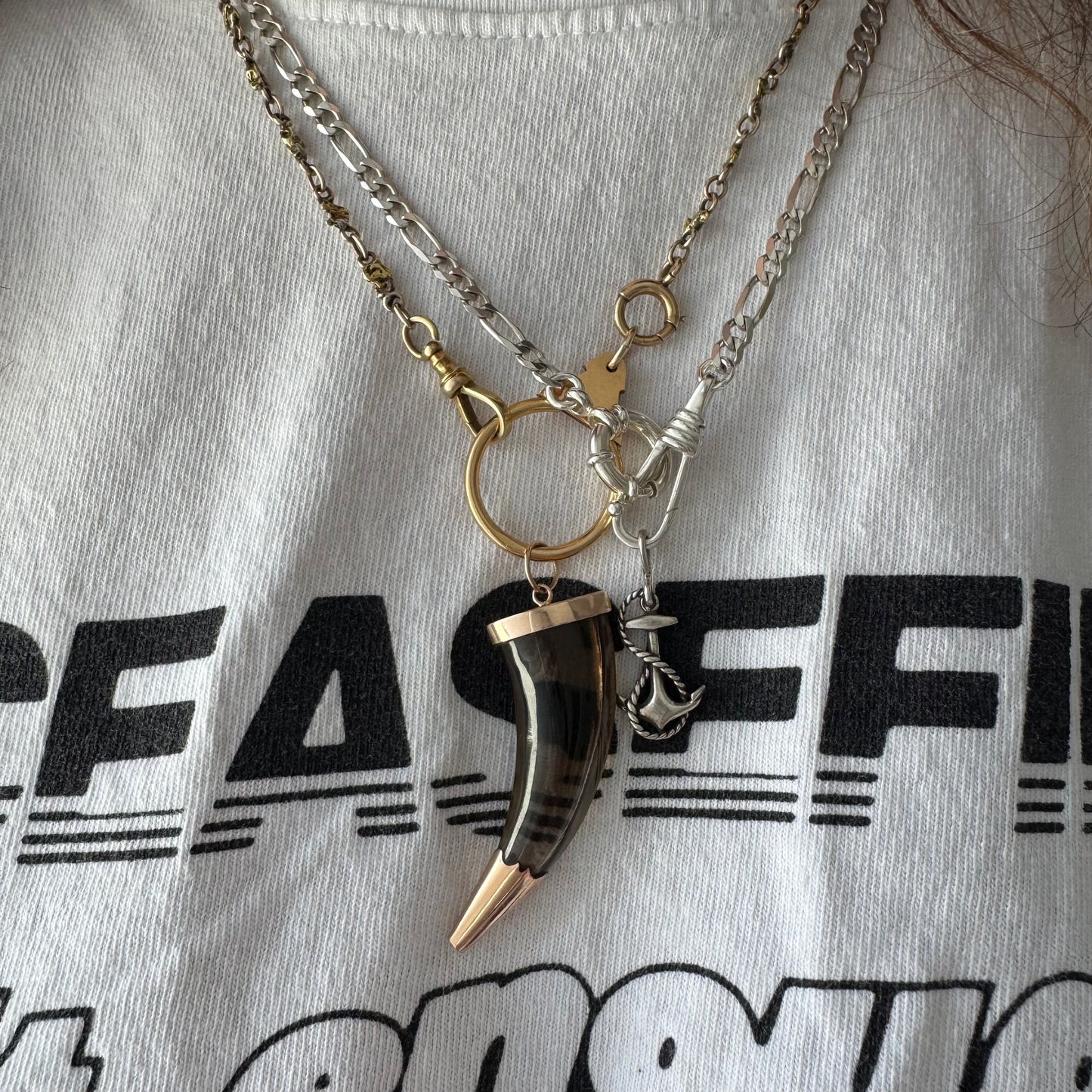 V I N T A G E // staying grounded / sterling silver anchor with rope / a pendant