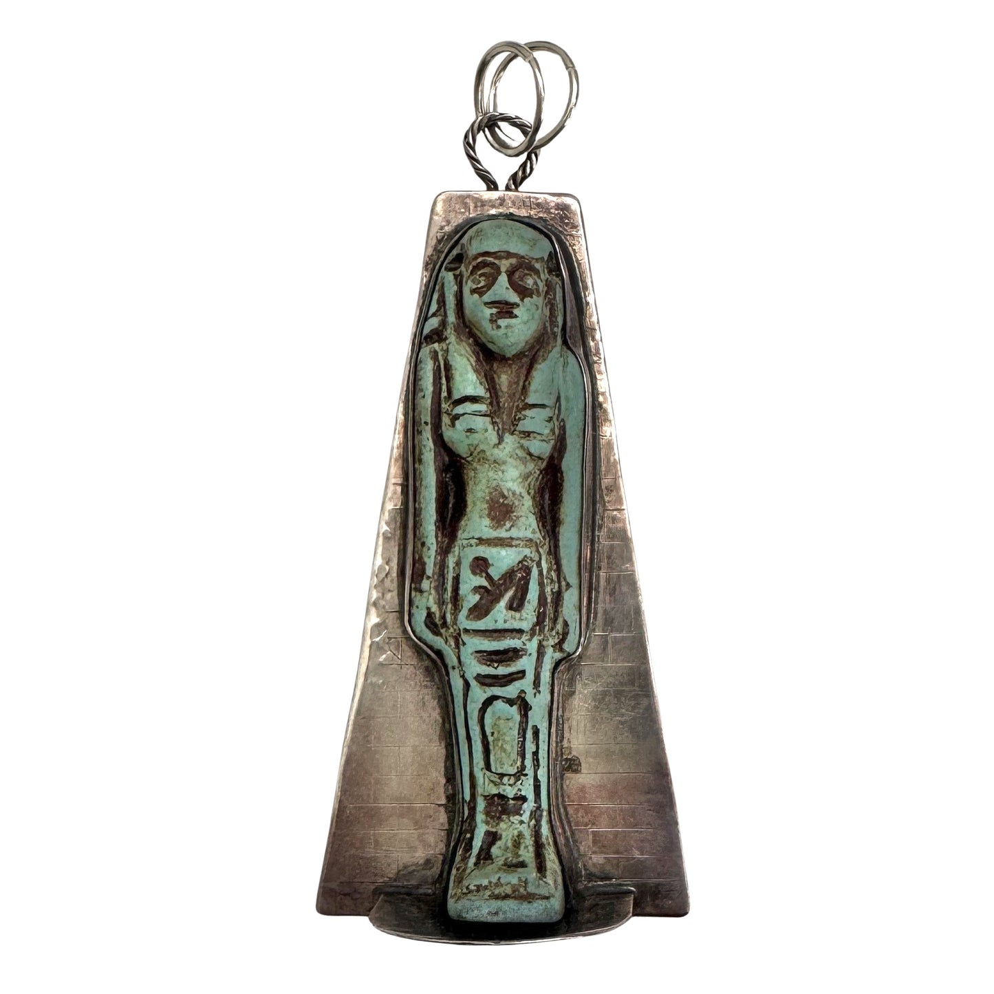 V I N T A G E // fit for a king / King Tut tour era Egyptian revival mummy / a LARGE pendant