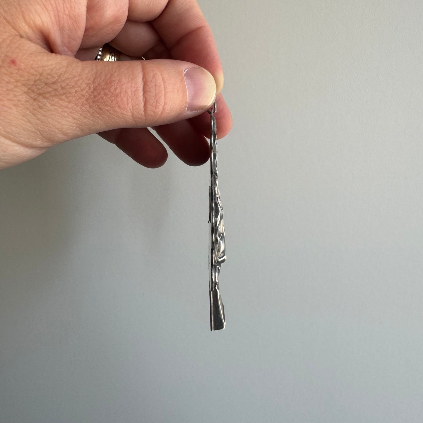 V I N T A G E // lucky whistle / sterling silver LARGE shamrock whistle by Reed & Barton / a pendant