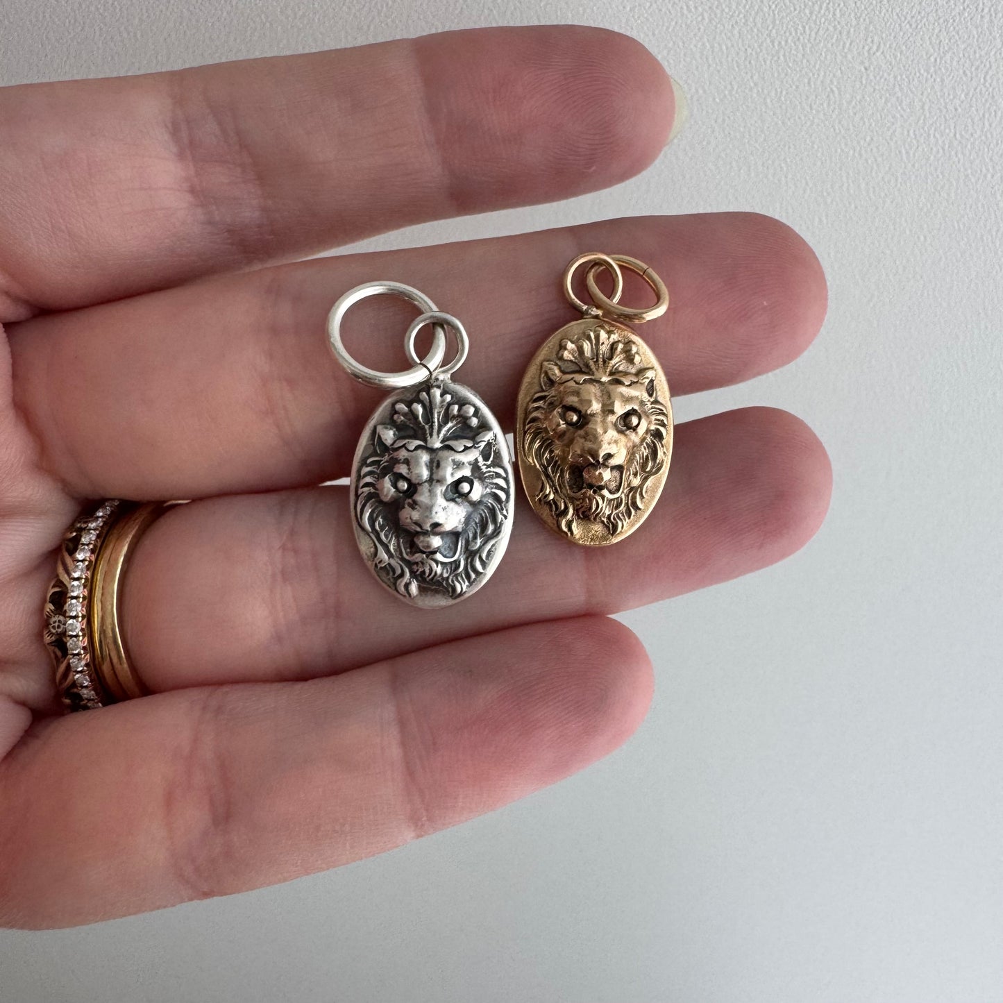 N E W // mystic courage / 14k yellow gold or sterling silver mythical lion