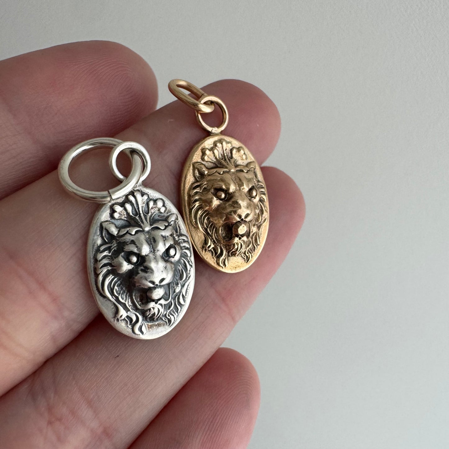 N E W // mystic courage / 14k yellow gold or sterling silver mythical lion