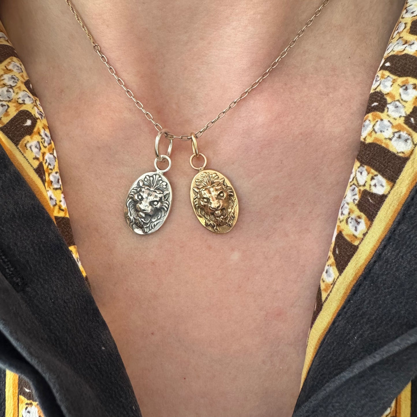 N E W // mystic courage / 14k yellow gold or sterling silver mythical lion