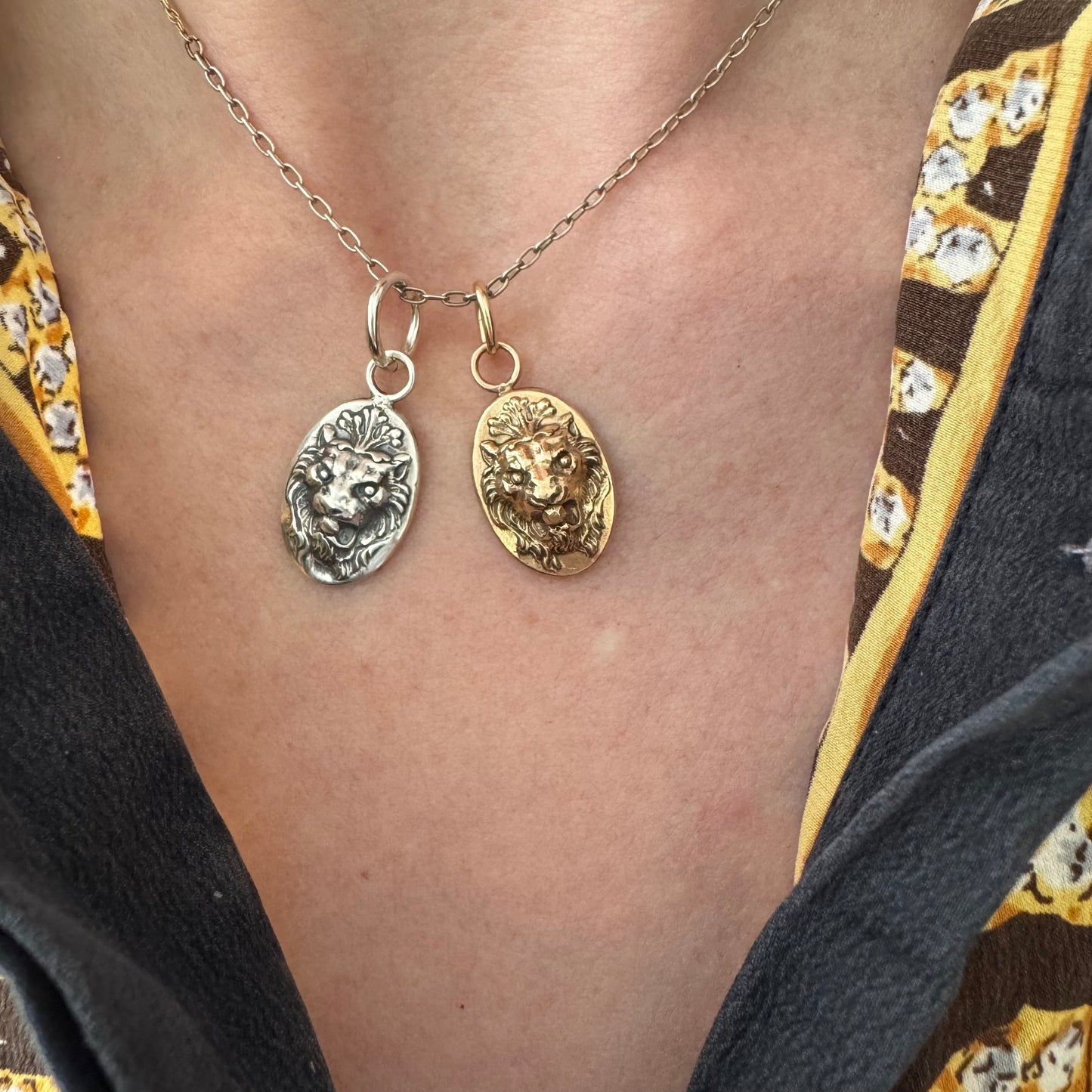 N E W // mystic courage / 14k yellow gold or sterling silver mythical lion