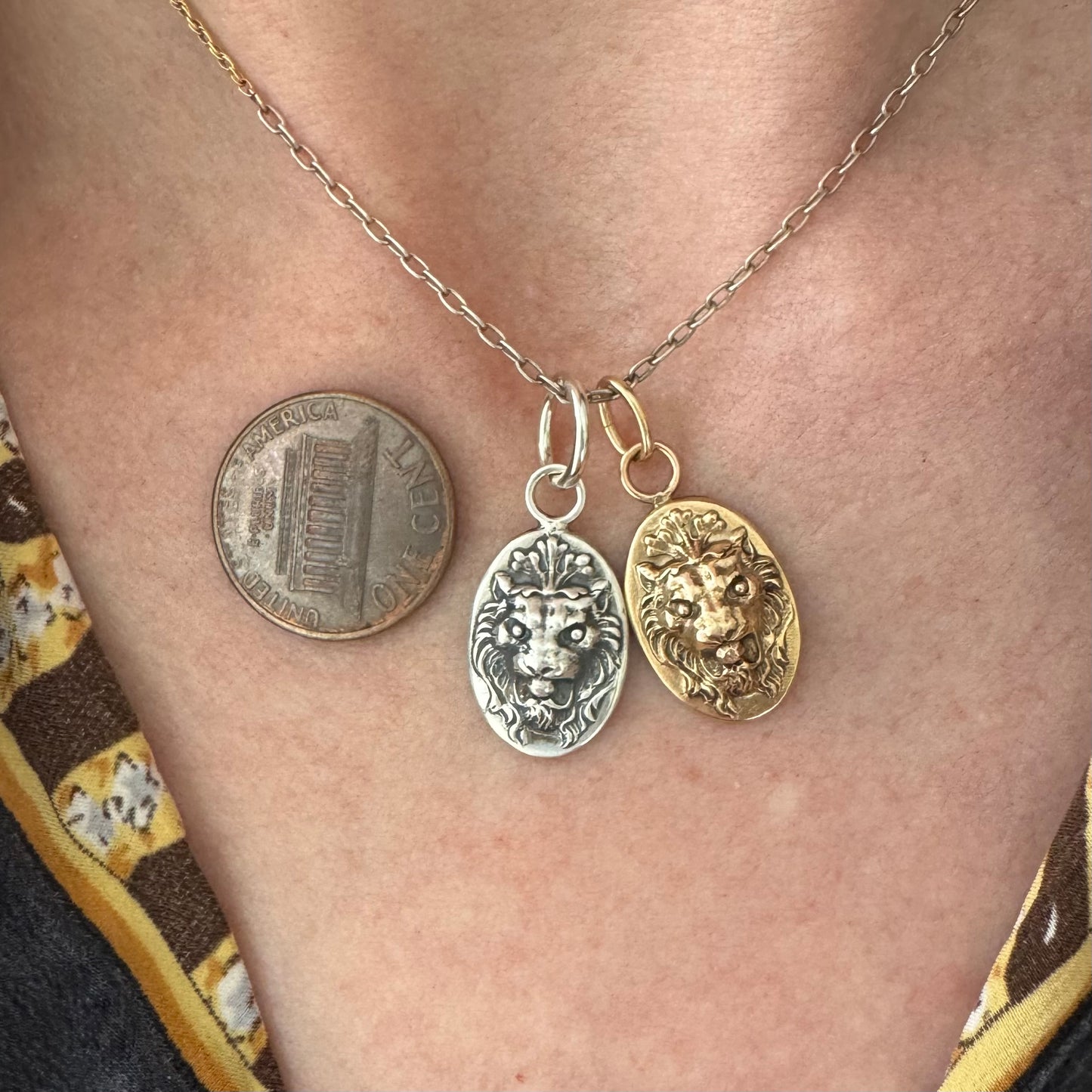 N E W // mystic courage / 14k yellow gold or sterling silver mythical lion