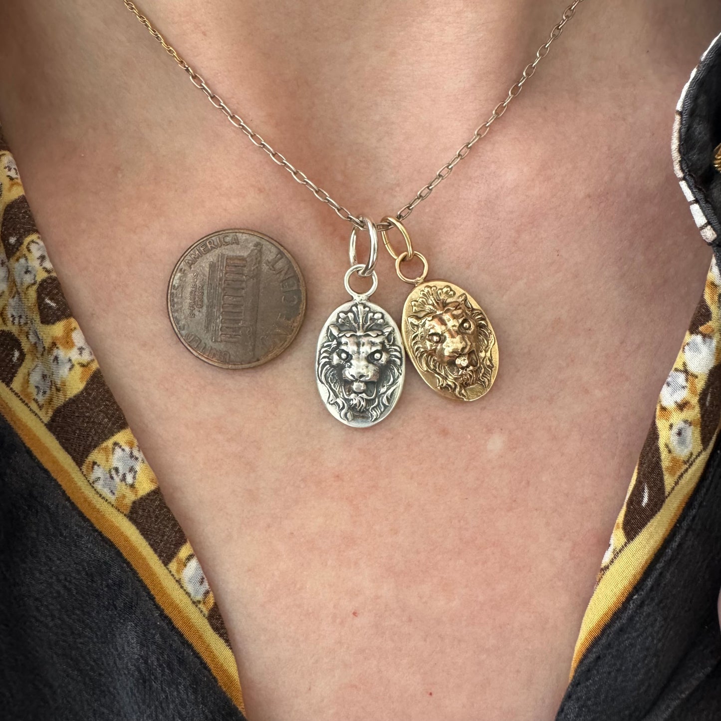 N E W // mystic courage / 14k yellow gold or sterling silver mythical lion
