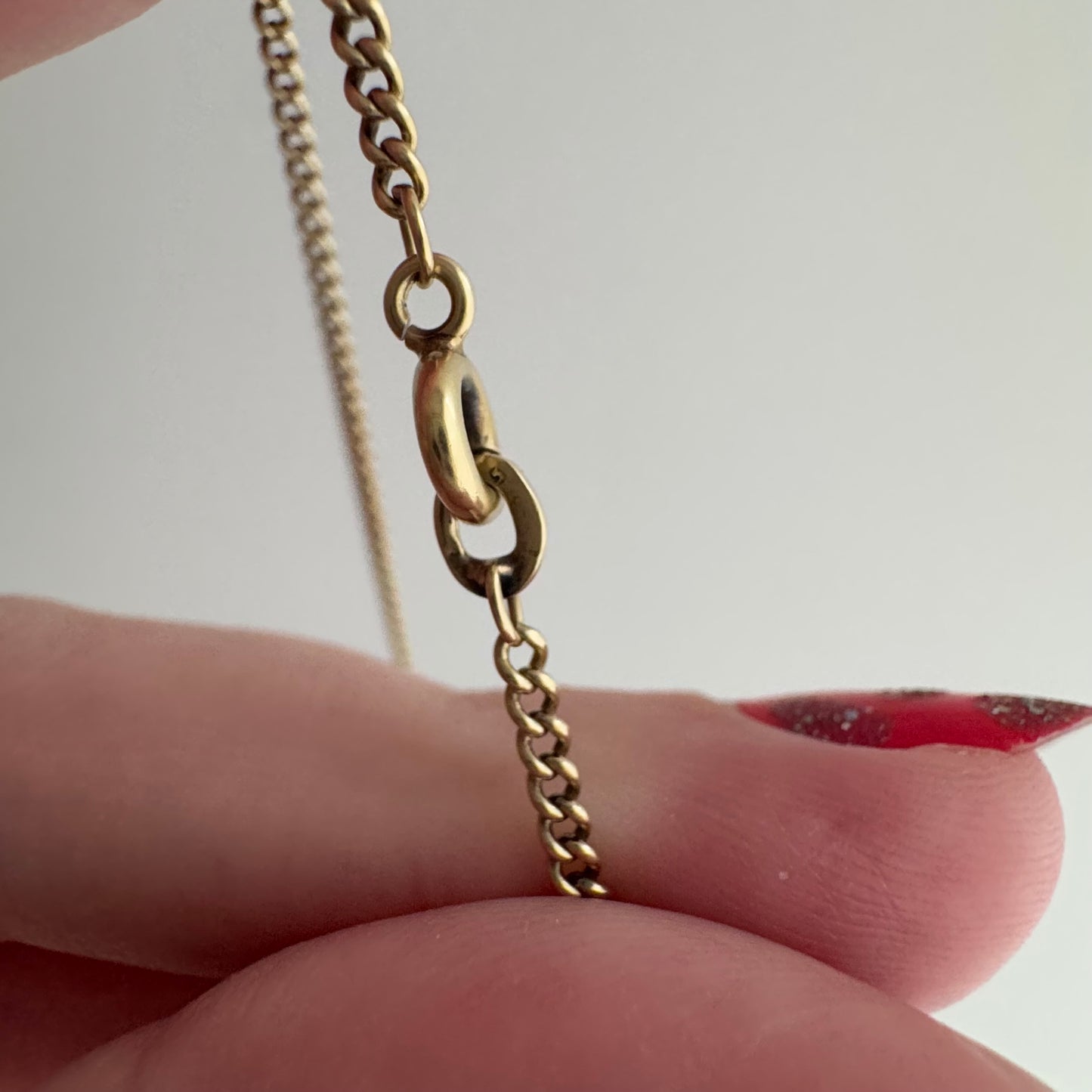 V I N T A G E // dream curb / 14k yellow gold dainty sturdy curb chain / almost 26", 6.8g