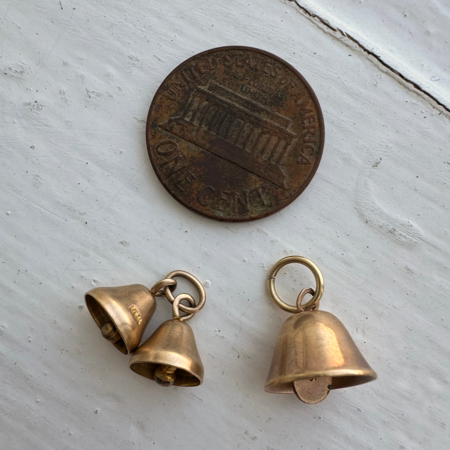 V I N T A G E // with bells on / 10k and 14k bell charms or dainty pendants