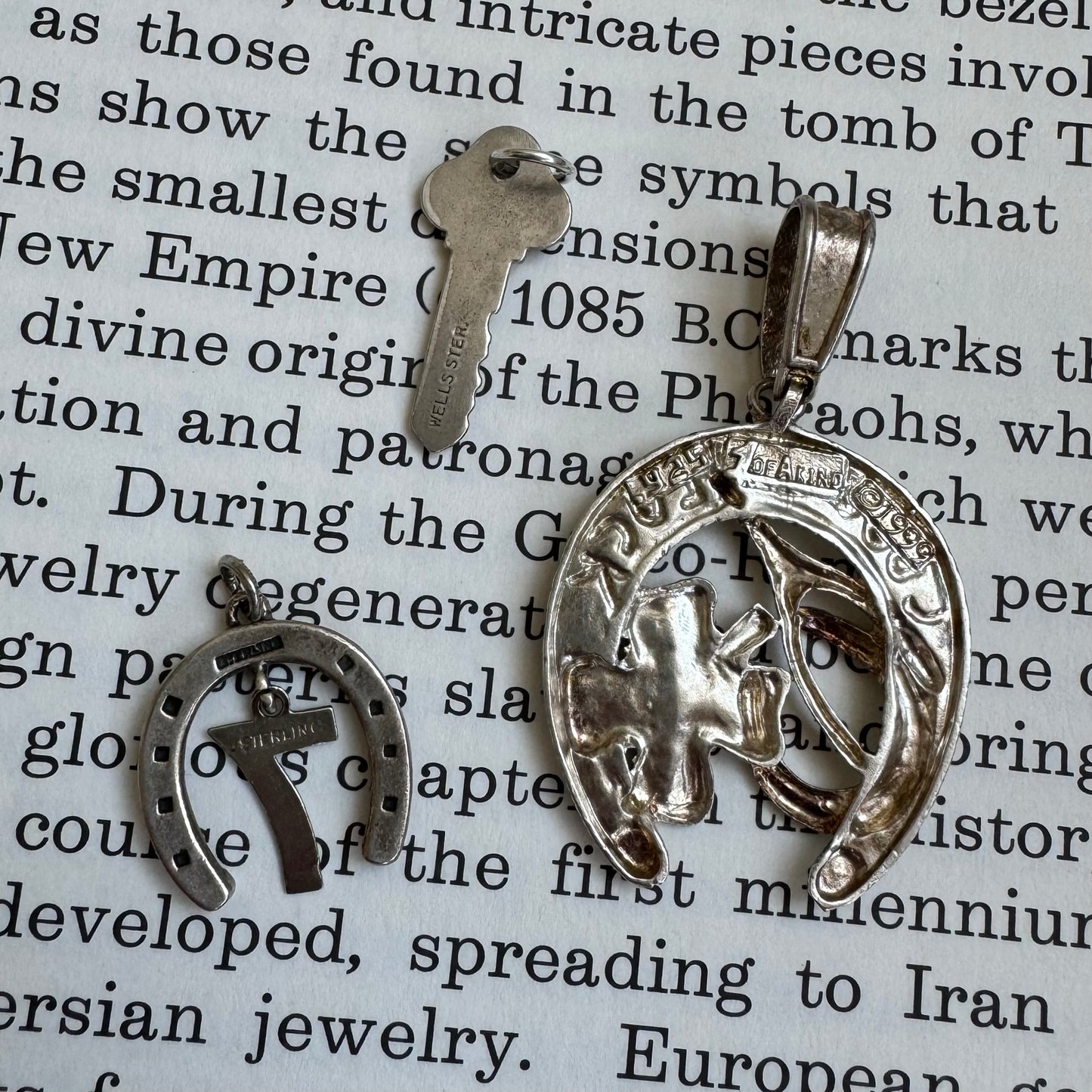 V I N T A G E // a little extra luck / sterling silver lucky symbols / pendants and charms