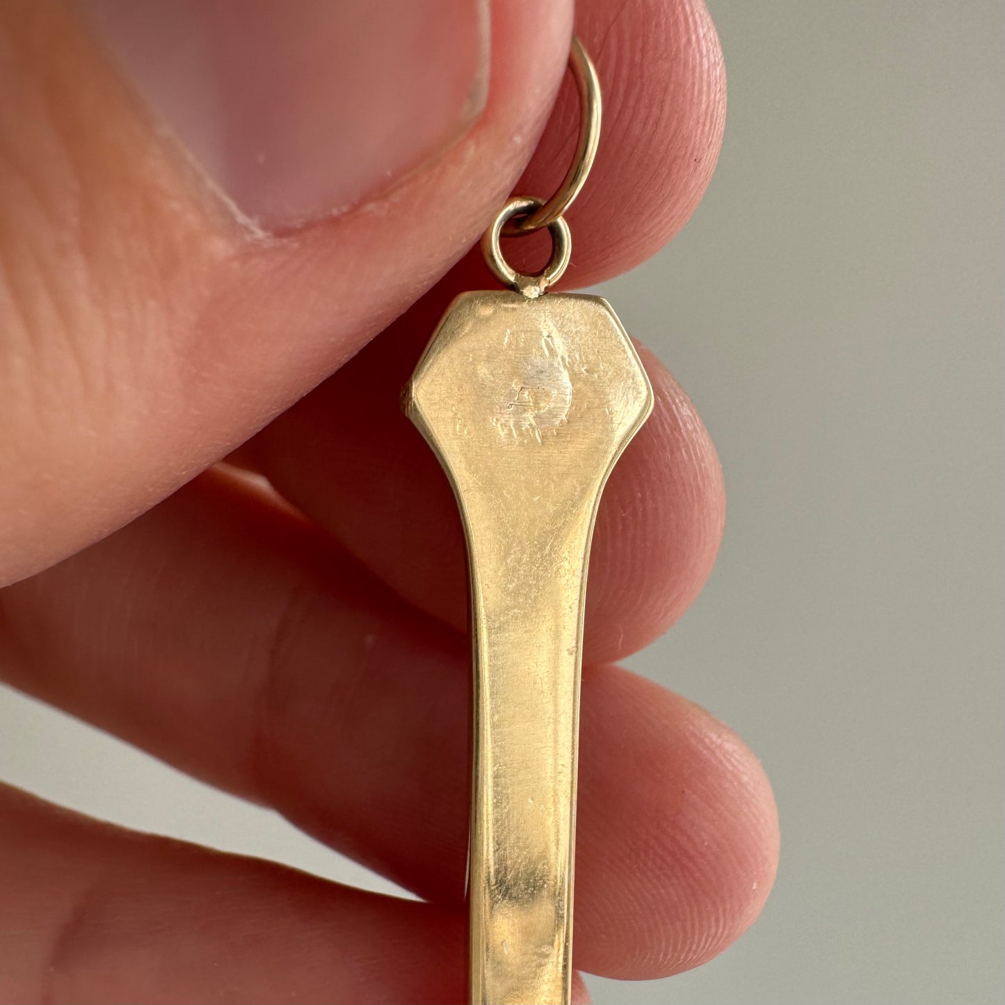 reimagined A N T I Q U E // timeless spike / 14k yellow gold victorian horseshoe spike / a brooch conversion pendant
