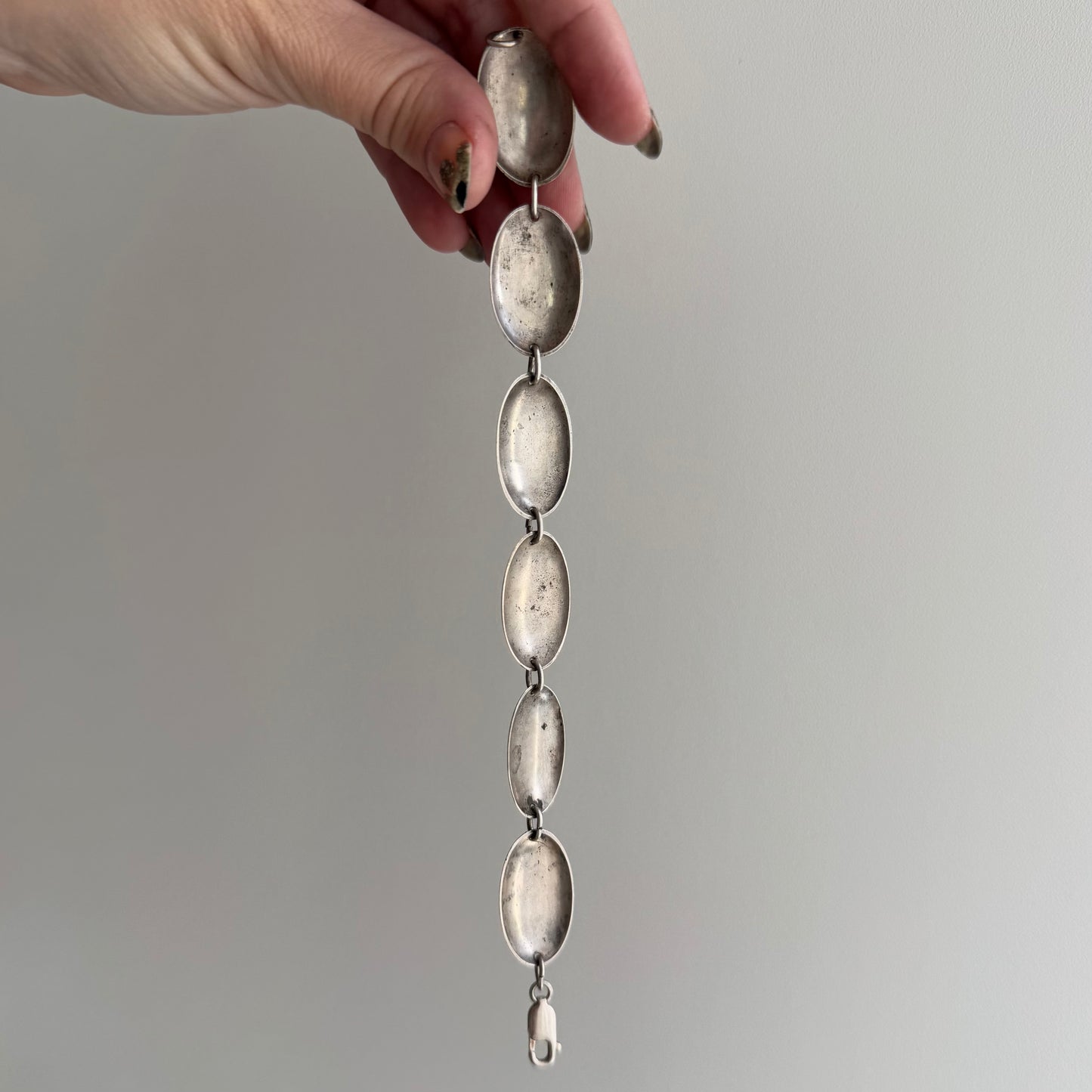 V I N T A G E // journey through Egypt / sterling silver souvenir bracelet / 7.5", 15.7g