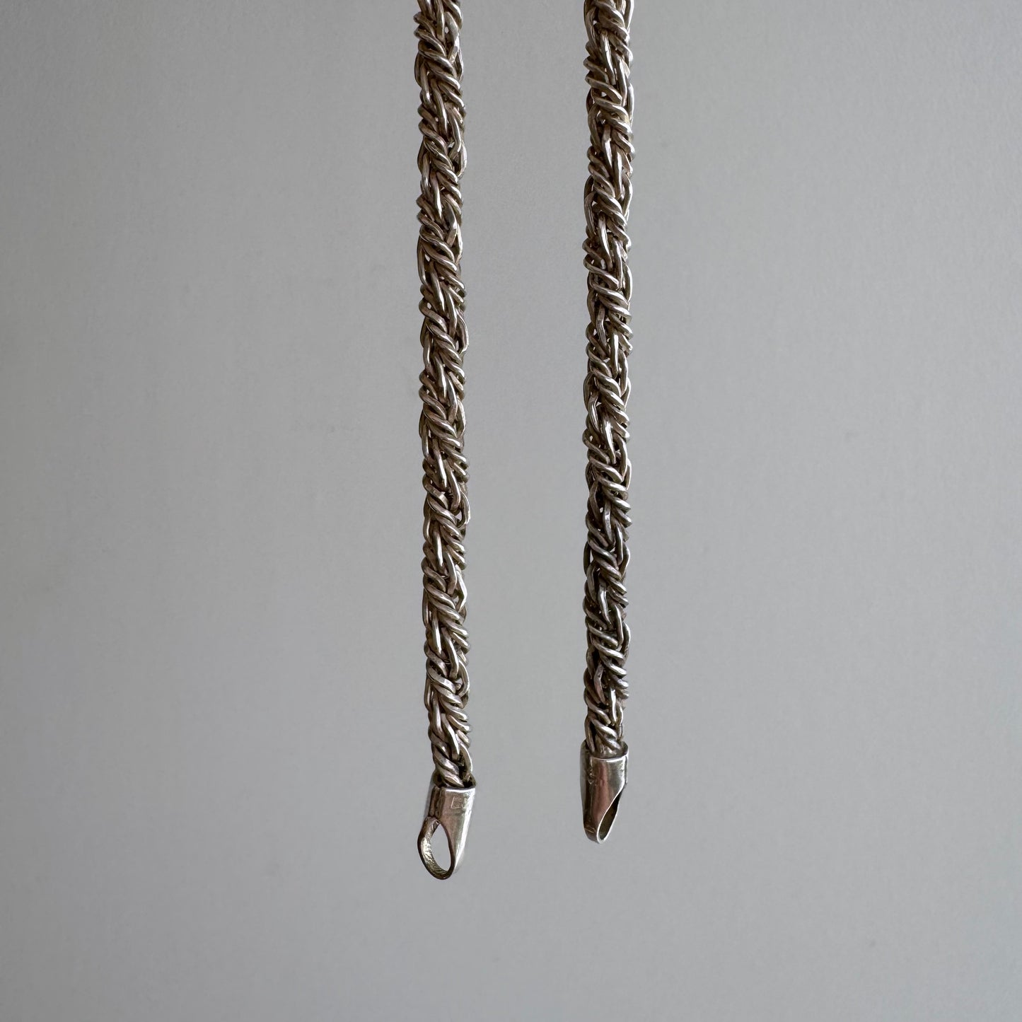 V I N T A G E // twisted wheat / sterling silver chain without a clasp / 17.5", 18g