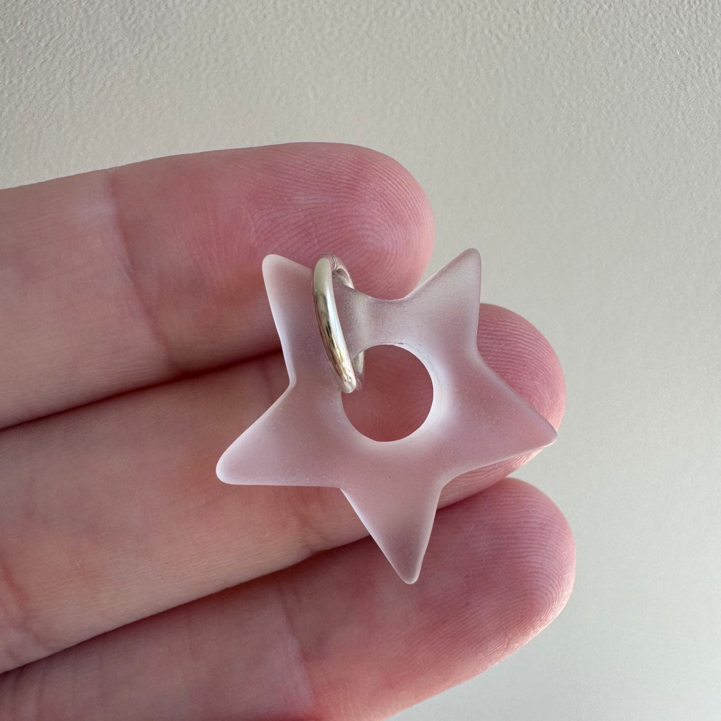 D E A D S T O C K // plump stones / sterling silver and rock crystal donut bead / pendants