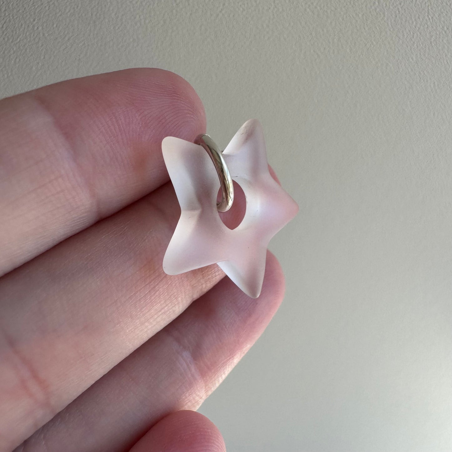 D E A D S T O C K // plump stones / sterling silver and rock crystal donut bead / pendants