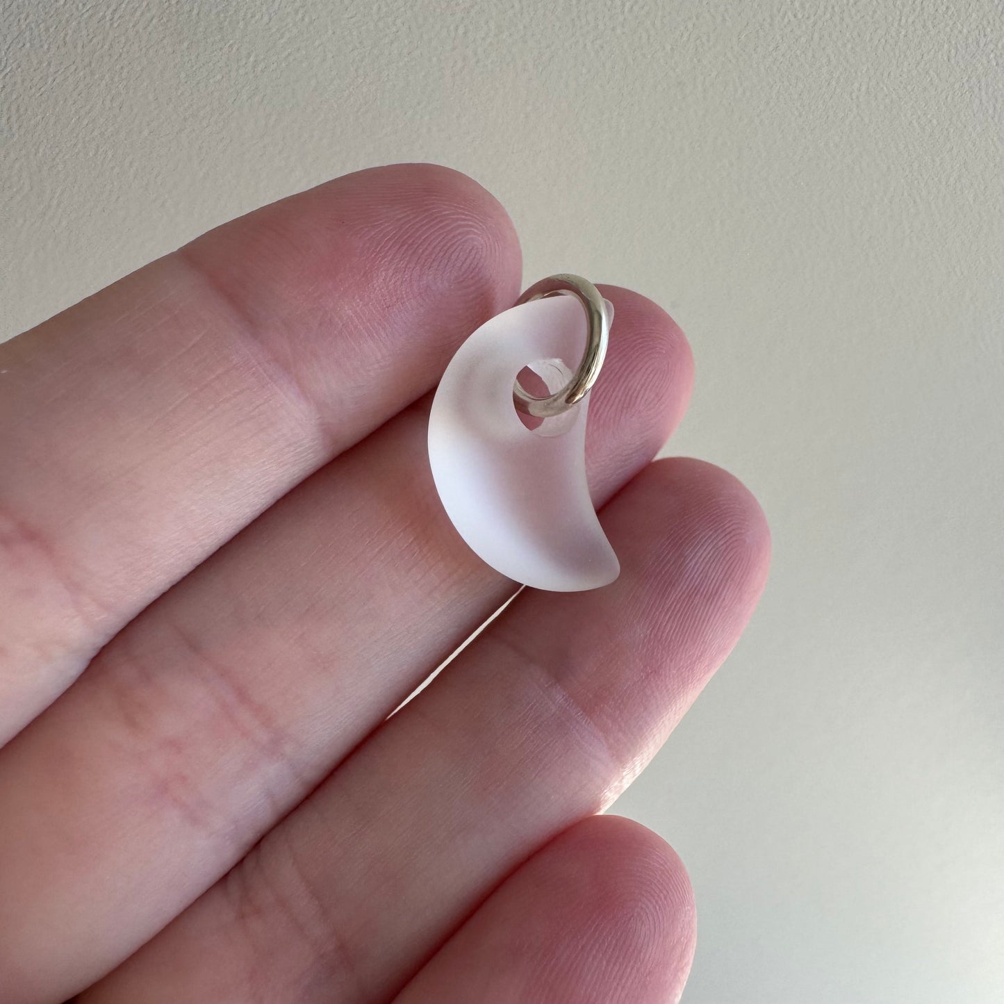 D E A D S T O C K // plump stones / sterling silver and rock crystal donut bead / pendants