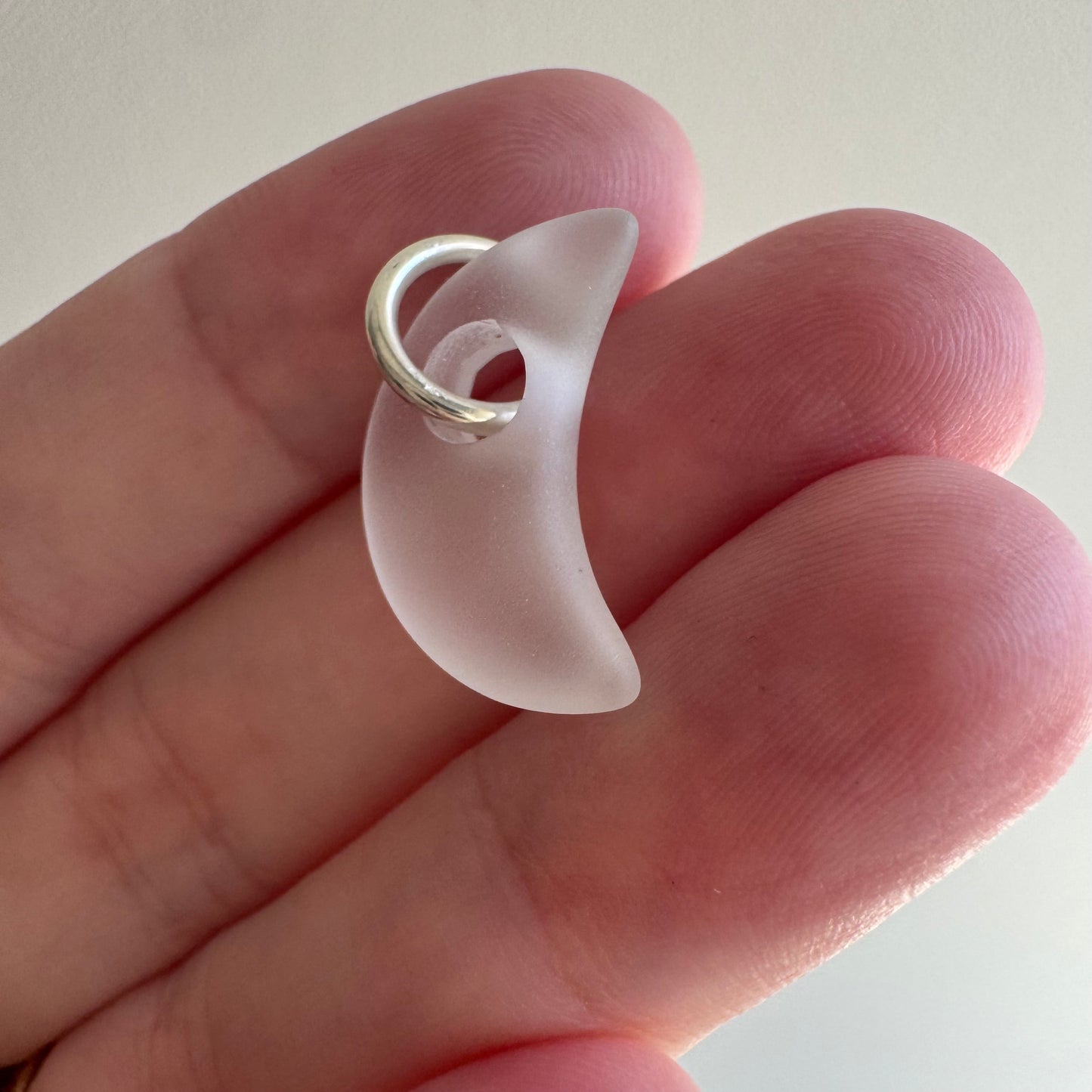 D E A D S T O C K // plump stones / sterling silver and rock crystal donut bead / pendants